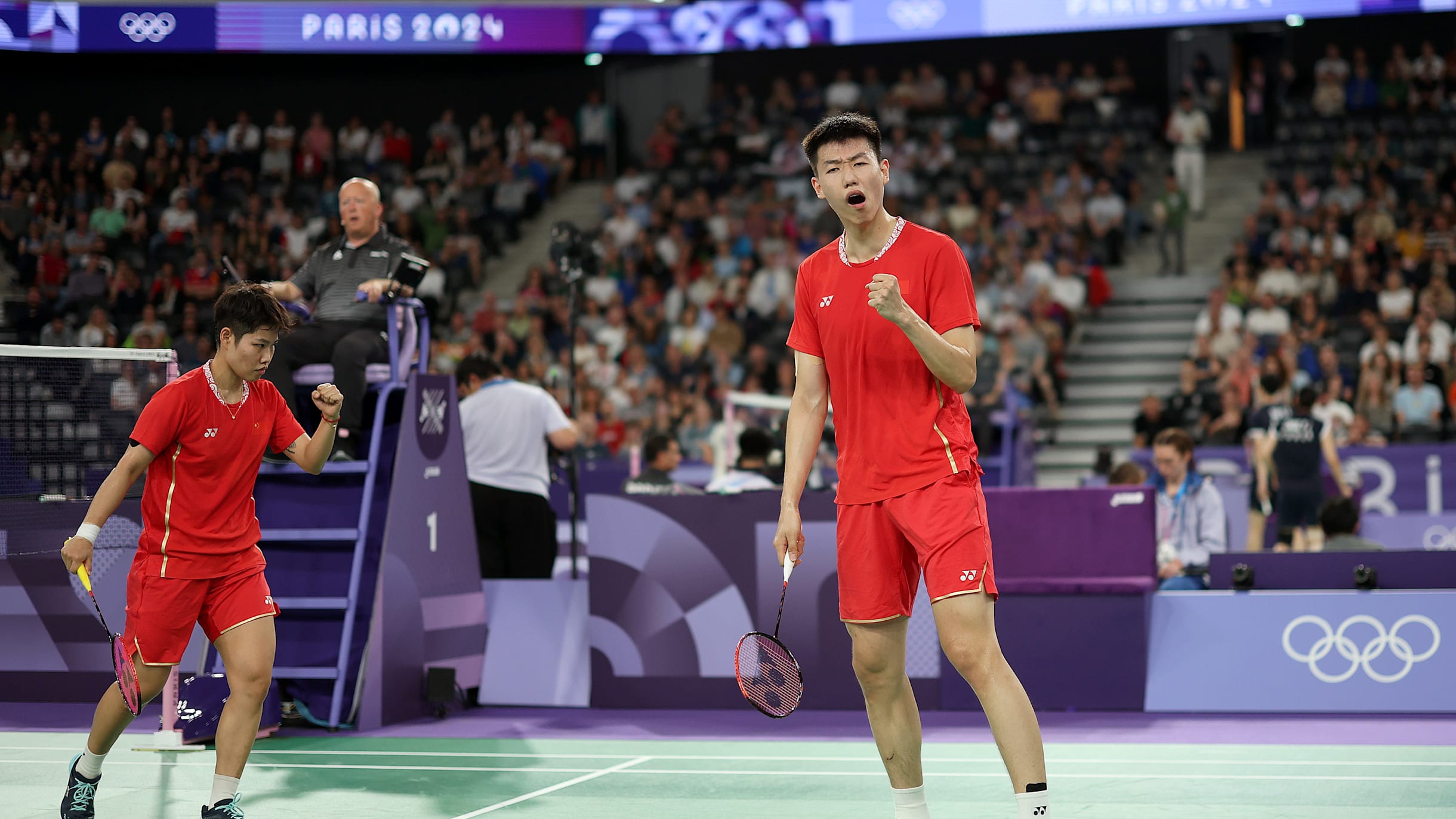 2024年丹麦羽毛球公开赛半决赛：冯彦哲/黄东萍、蒋振邦/魏雅欣