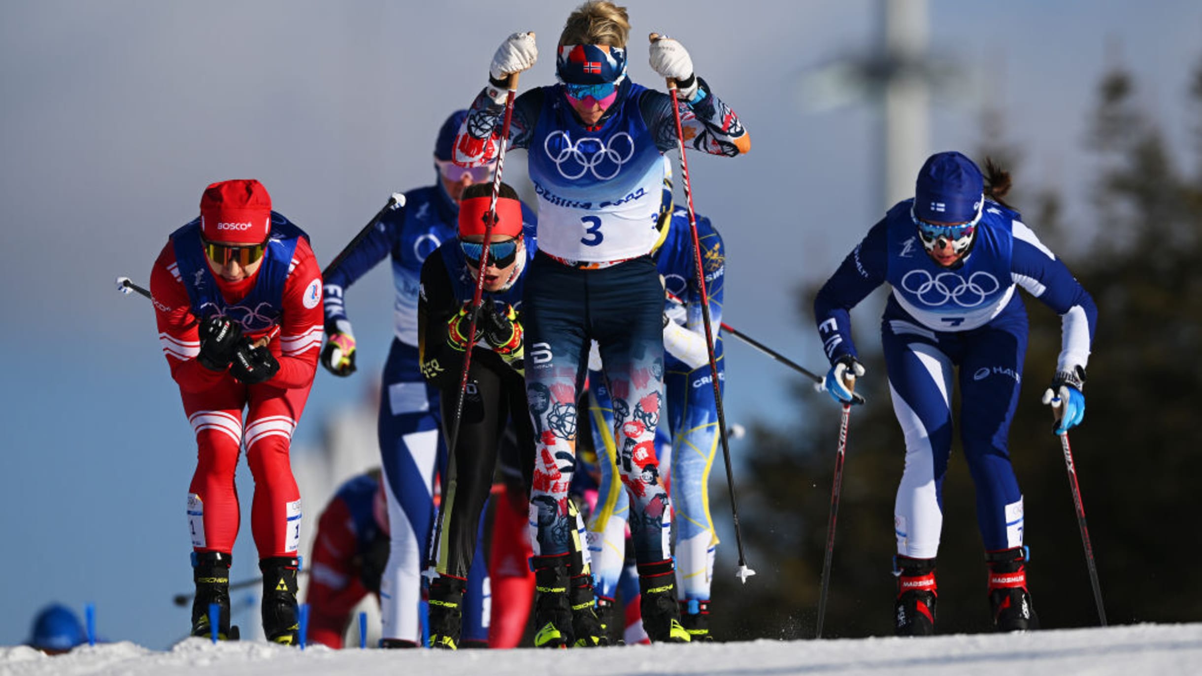 Beijing 2022 Olympics medal update Therese Johaug wins gold in cross country 7.5km + 7.5km skiathlon