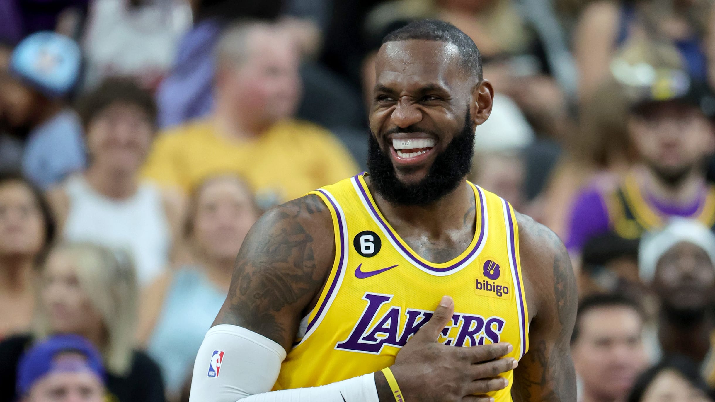 LeBron James' Game-Worn 2013 Finals Miami Heat Jersey Breaks