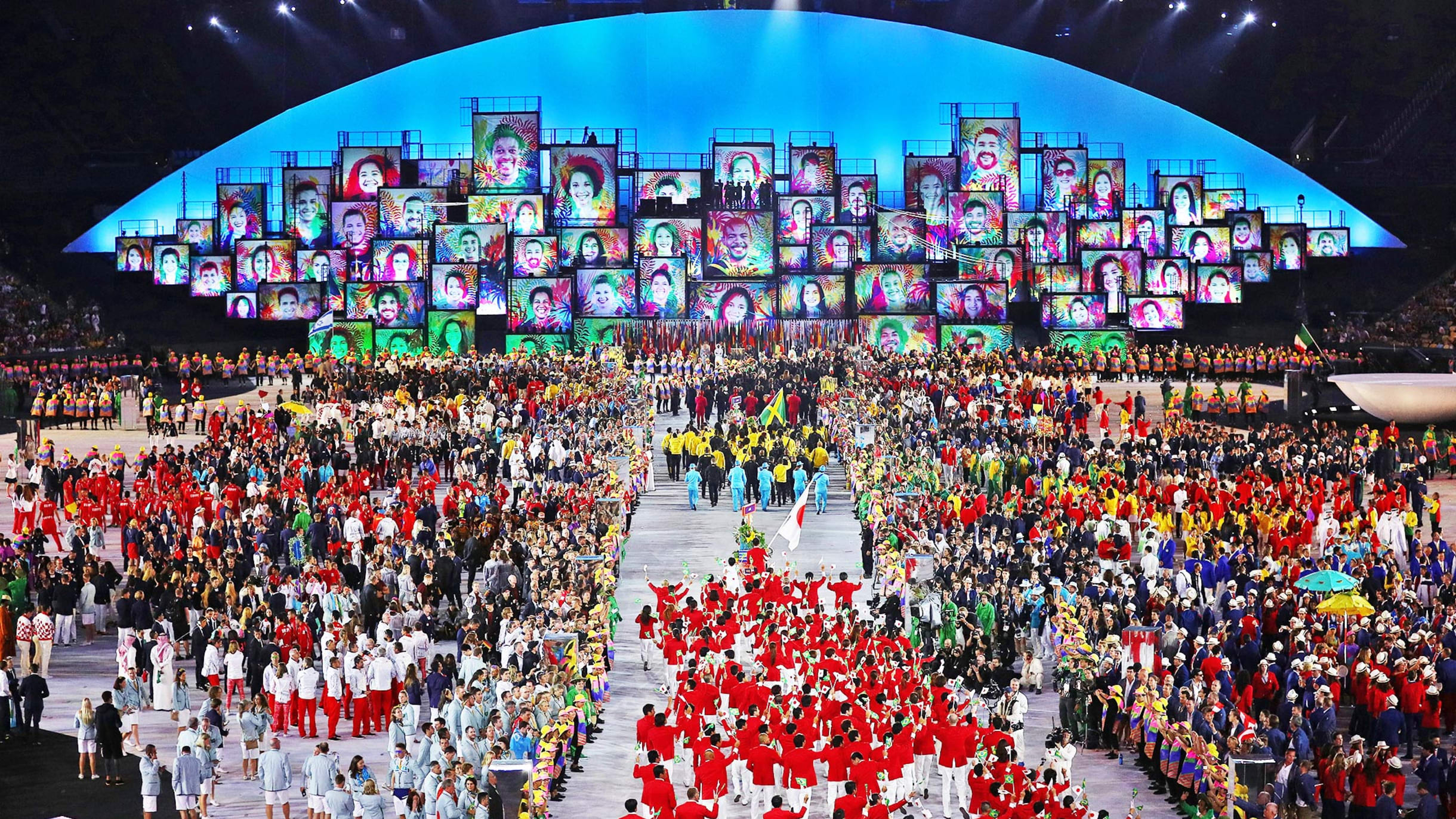 Где проходит закрытие игр будущего. Участники парад Олимпийских игр. Парад наций на Олимпиаде. Парад открытия Олимпийских игр.