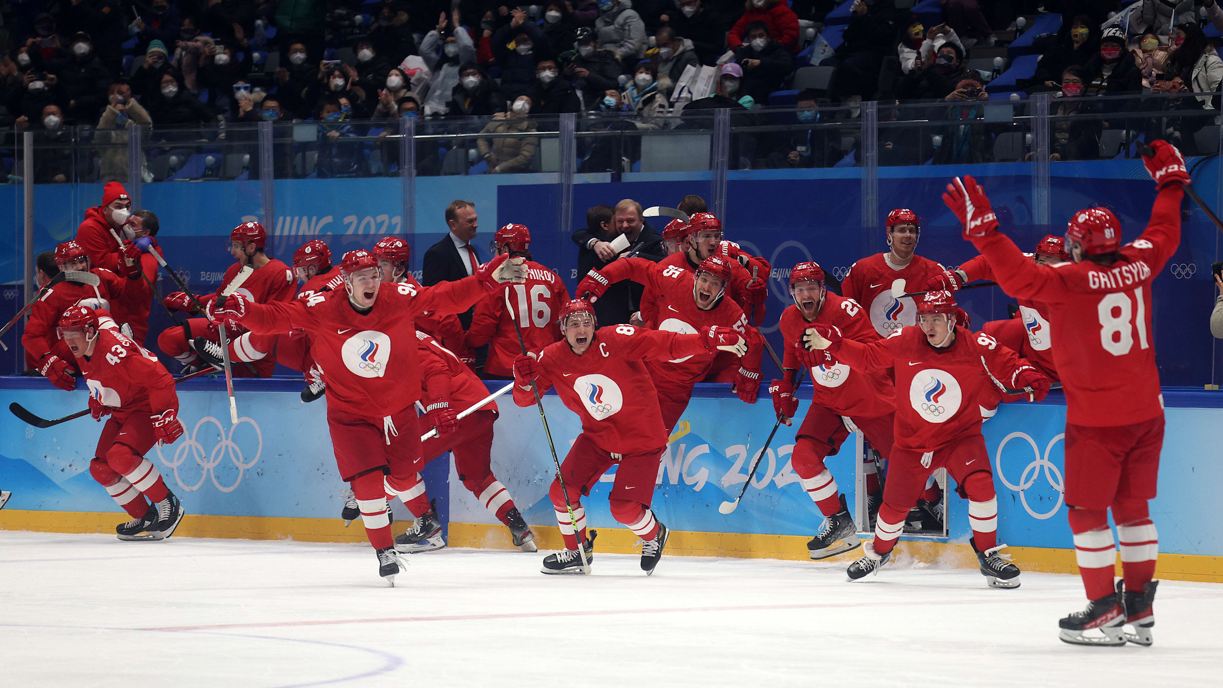 Winter Olympics mens ice hockey semi-final Round Up ROC hold off Sweden, Finland defeat Slovakia