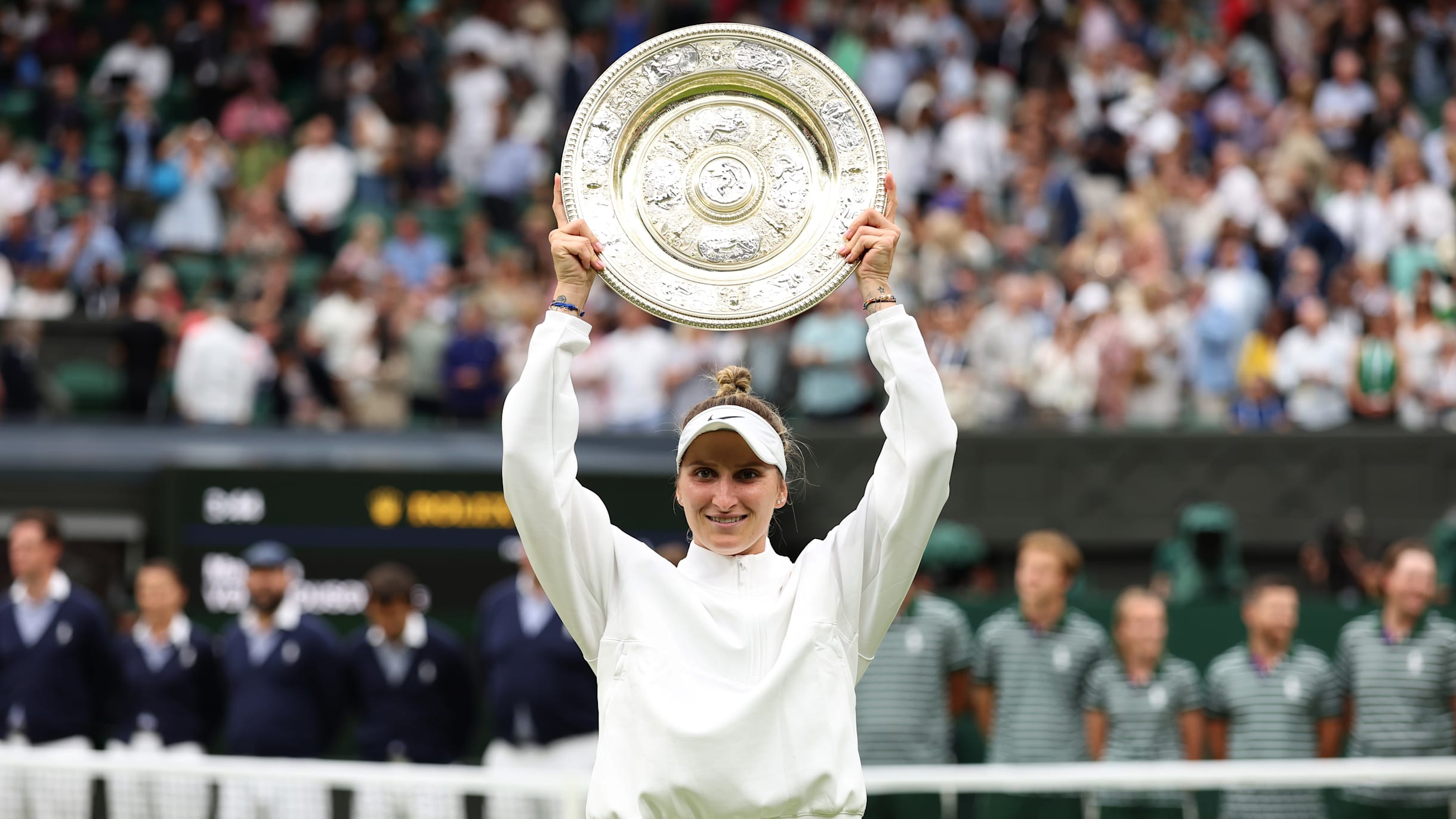 Marketa Vondrousova of Czech Republic becomes 1st unseeded woman to win  Wimbledon