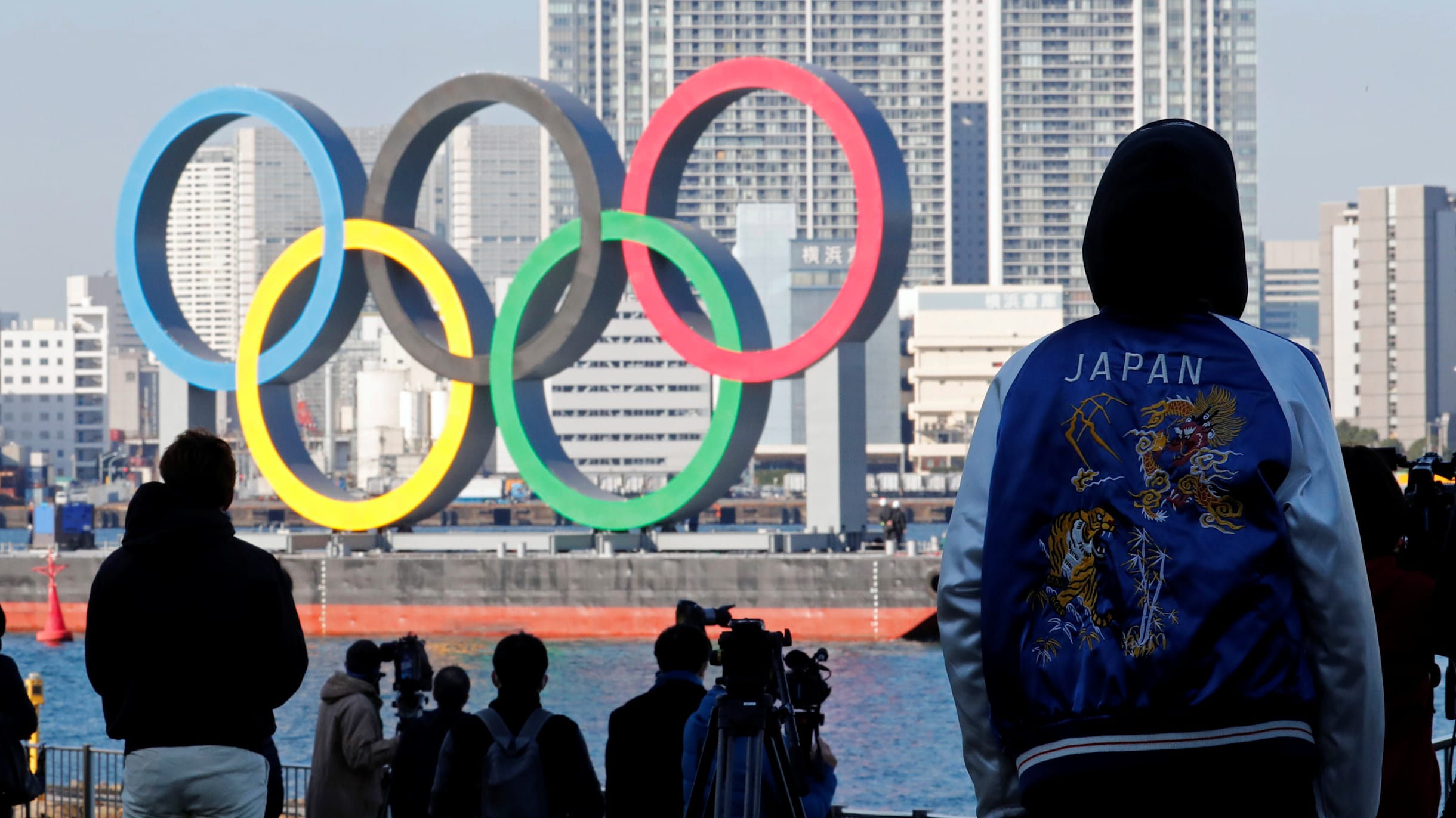 Olympic symbol installed at Odaiba Marine Park - The Japan Times