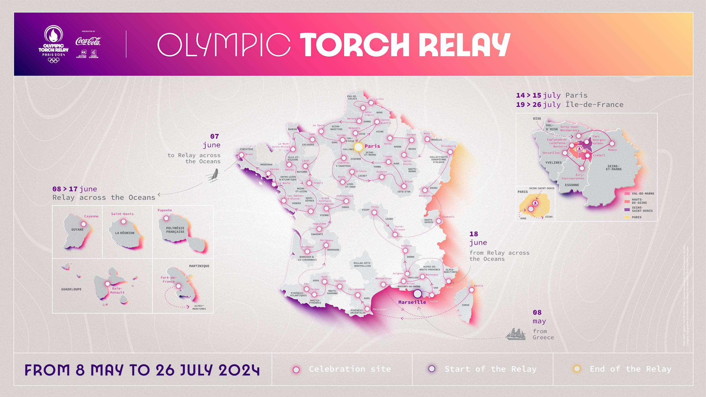Chama olímpica de Paris'2024 vai começar percurso francês em
