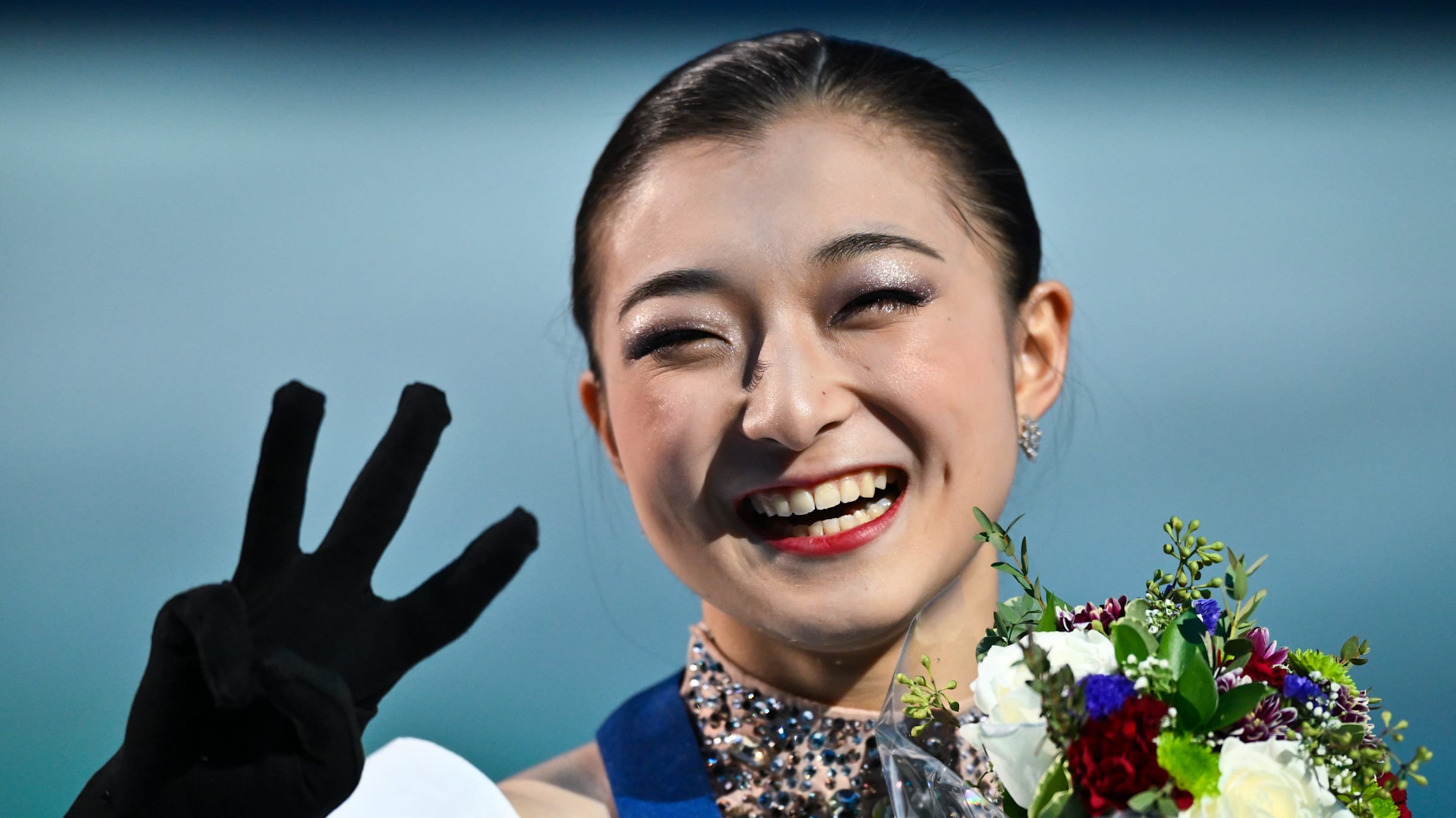 Kaori Sakamoto Kaori on her third straight world figure skating title