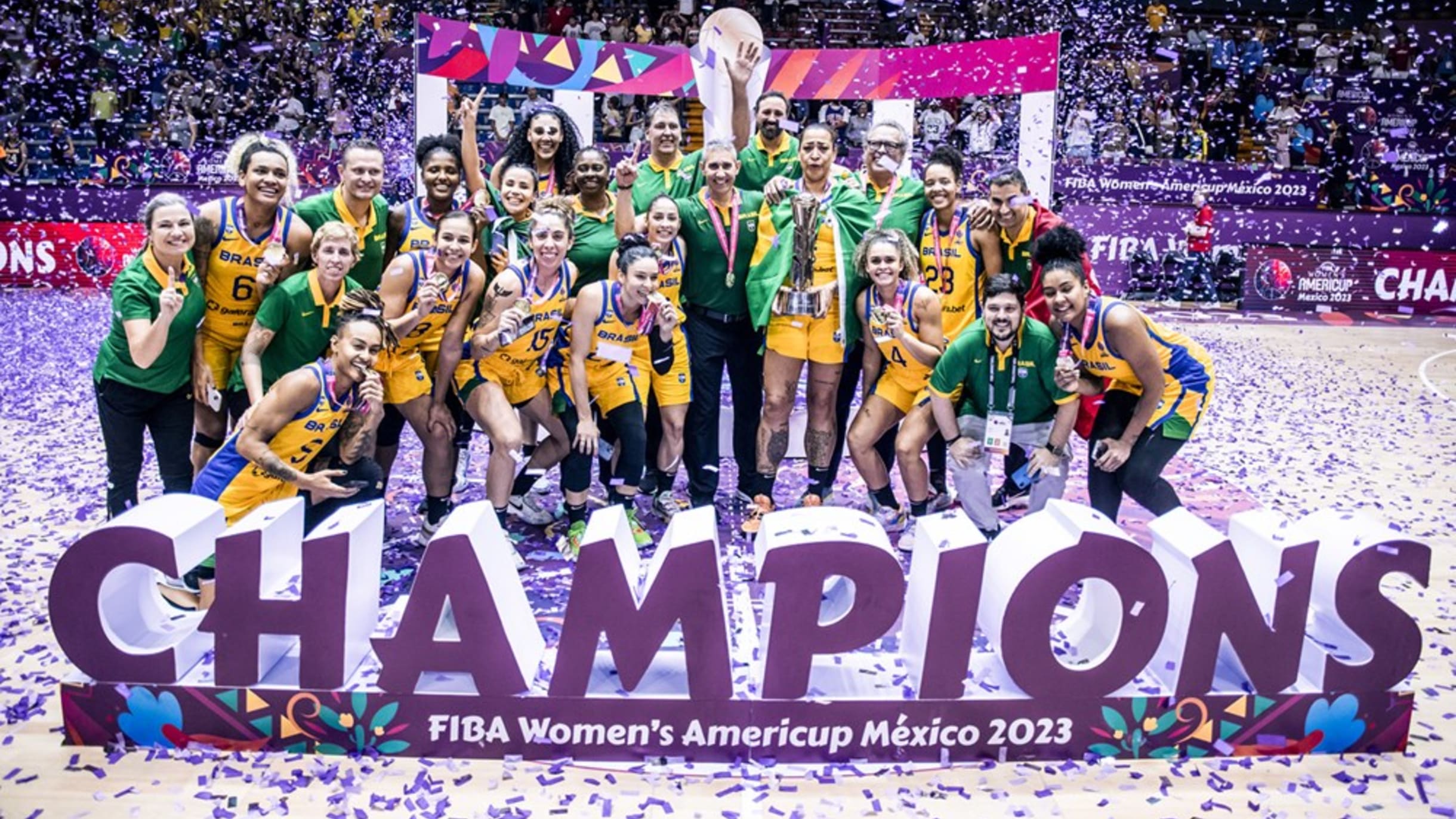 Brasil é campeão da AmeriCup Feminina de Basquete 2023