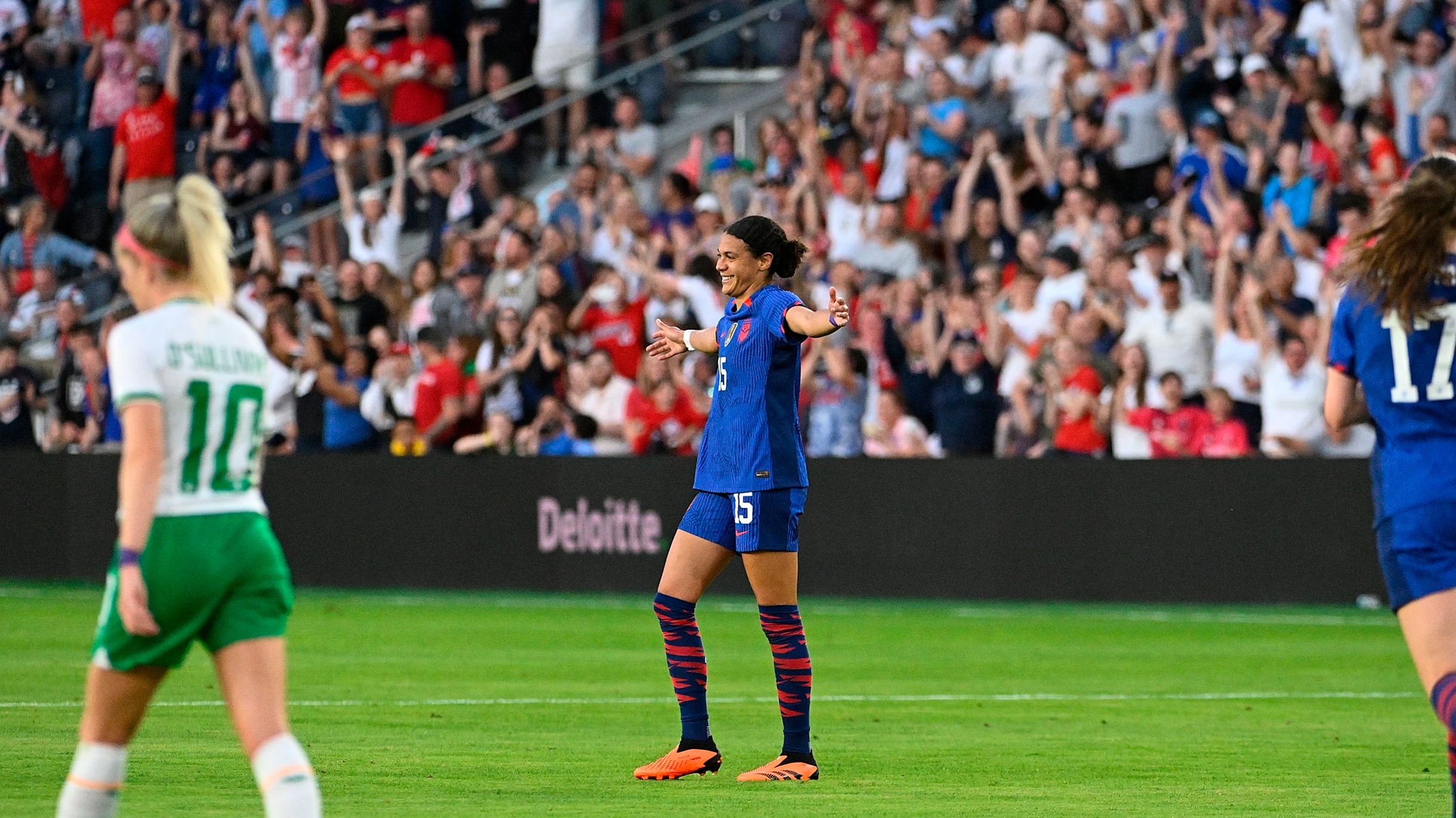 SUPER SWANSON: USWNT forward has raised her game, especially in the  SheBelieves Cup - Front Row Soccer