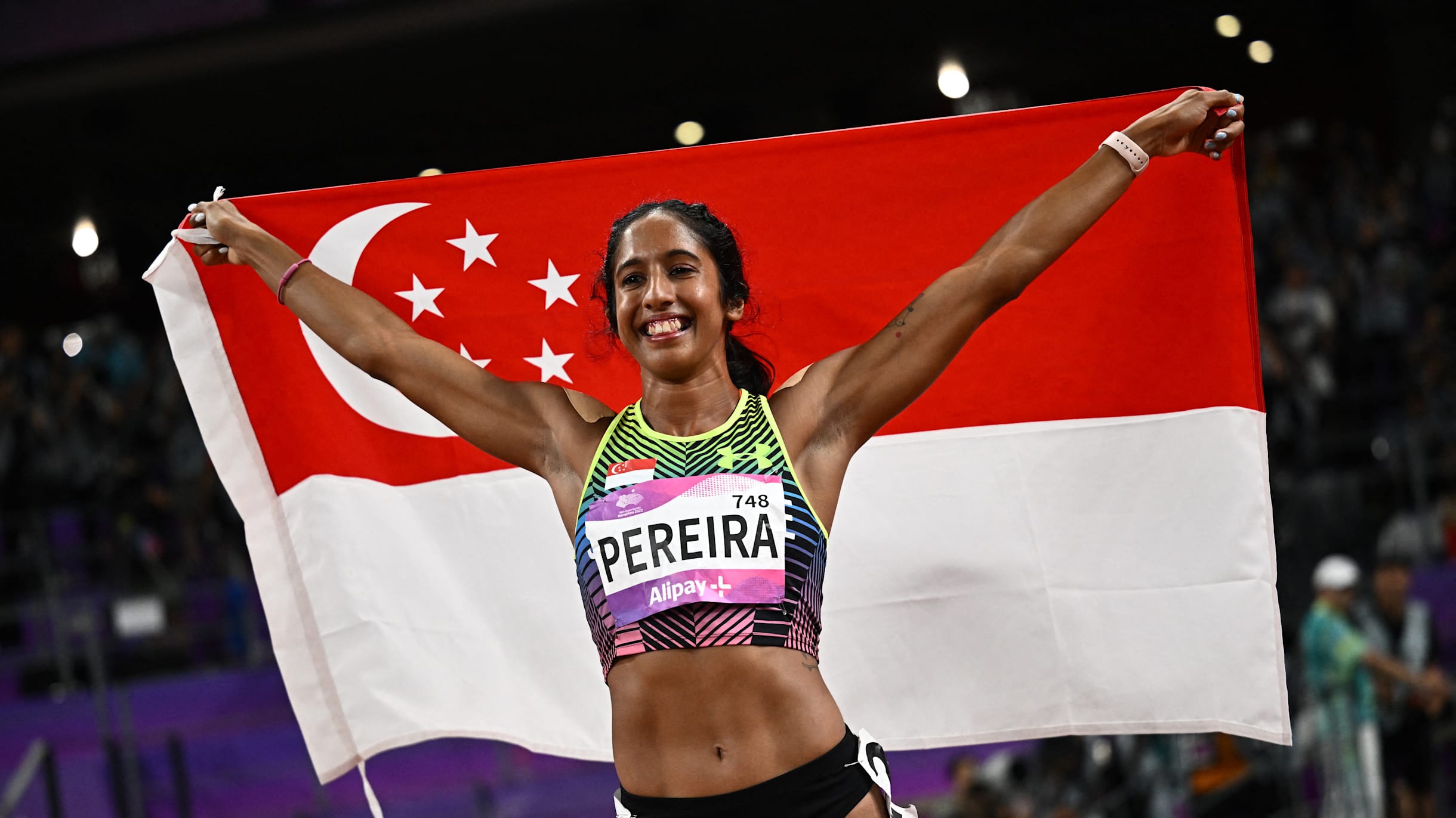 Asian Games 2023: Veronica Shanti Pereira wins women's 100m silver,  Singapore's first athletics medal since 1974, as Ge Manqi claims home gold