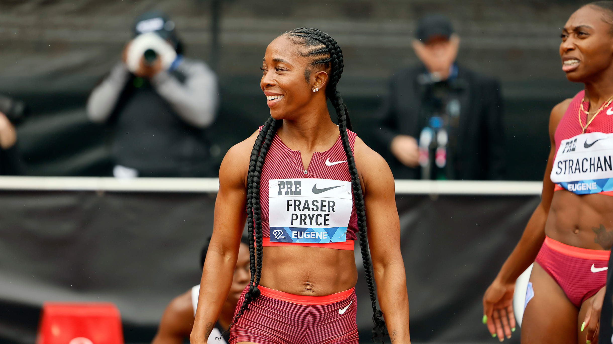 Acka エーシーケーエー アメスリフリンジトップス　sheller hyeon Jamaica's athletics legend Shelly-Ann Fraser-Pryce returns to