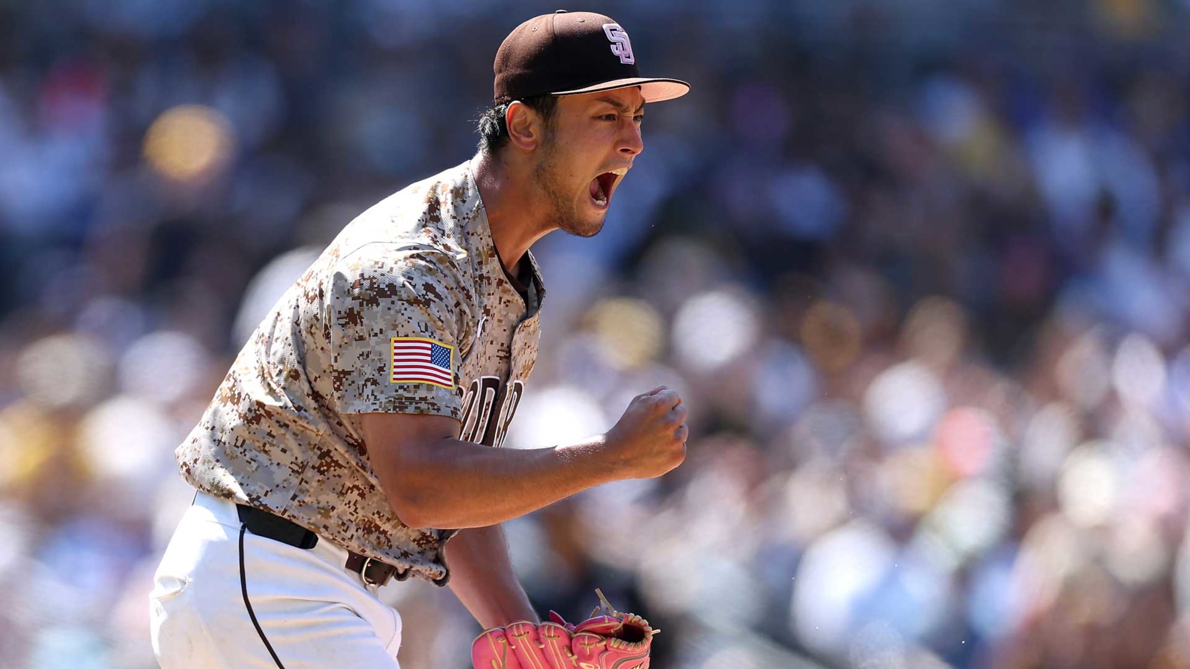 サンディエゴ・パドレスのダルビッシュ有がロサンゼルス・ドジャース戦