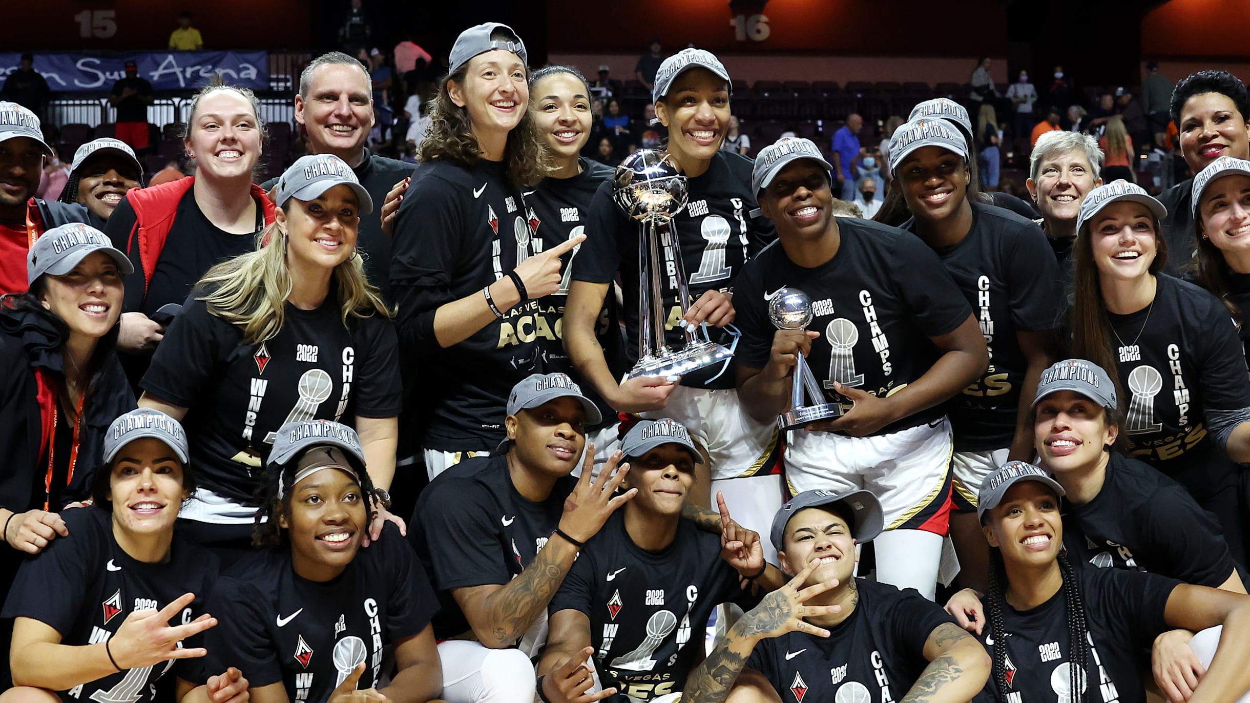 Men's Las Vegas Aces New Era Black 2023 WNBA Finals Champions