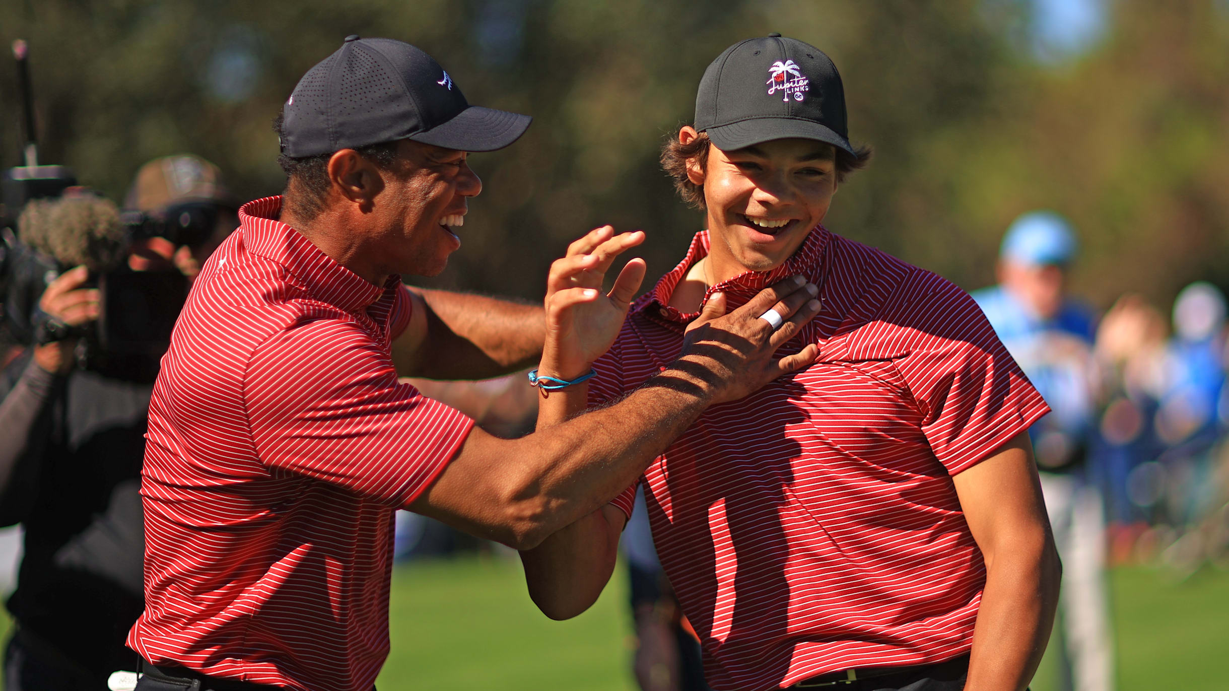 Tiger Woods and son Charlie narrowly miss out on fairytale PNC Championship title Tiger Woods and son Charlie narrowly miss out on fairytale PNC Championship title despite hole-in-one