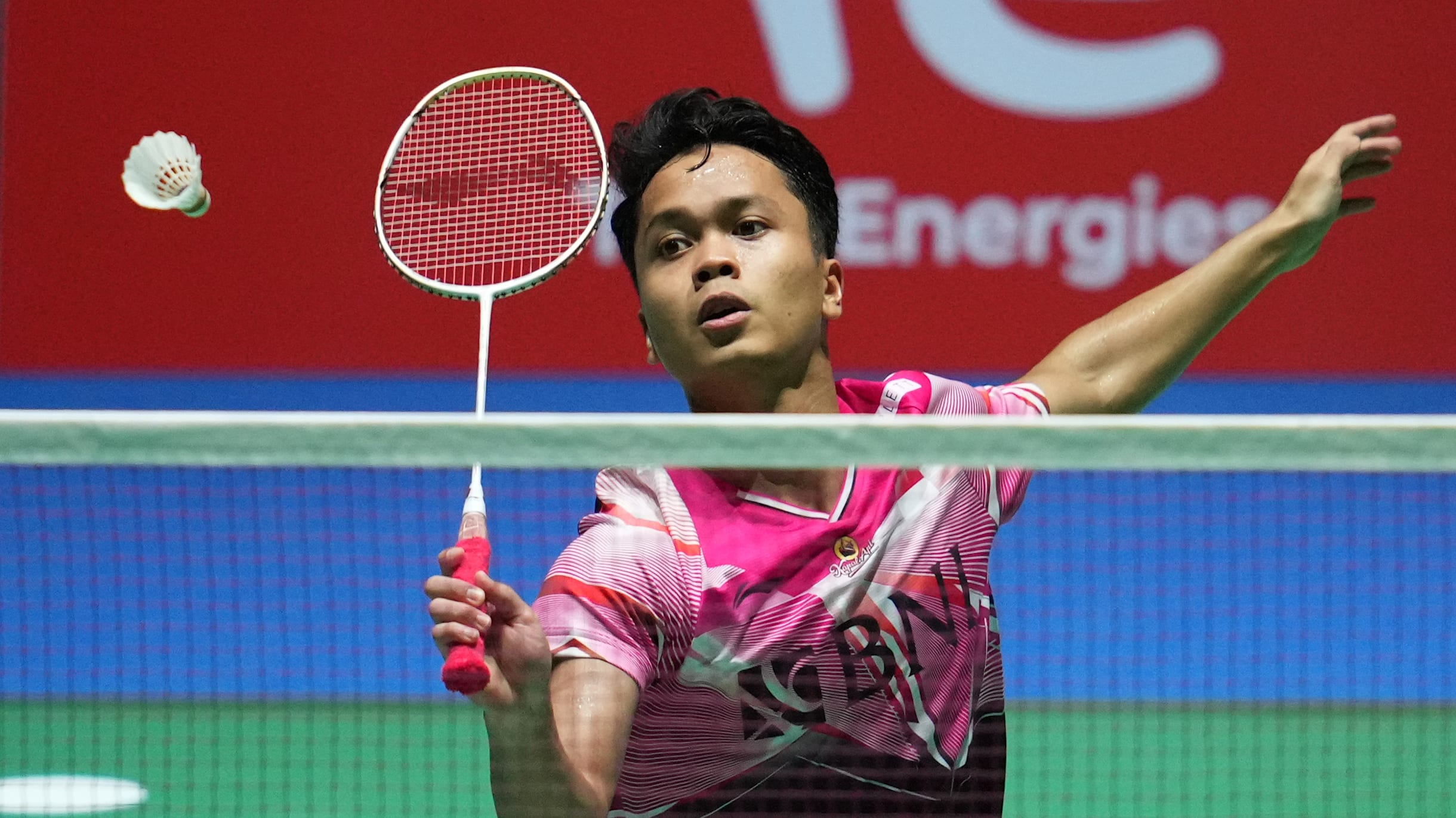 Badminton HYLO Open 2022, finals Ginting, Chou Tien-Chen