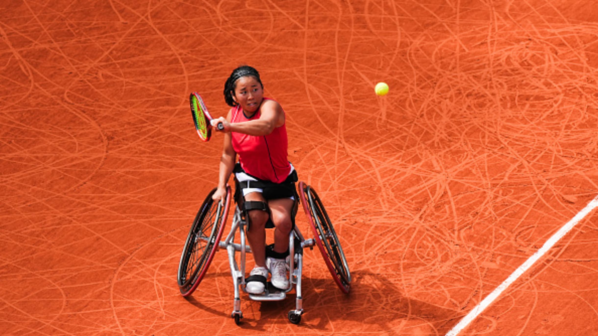 上地結衣が女子シングルスで金！ ダブルスと合わせて2冠達成！パリ2024