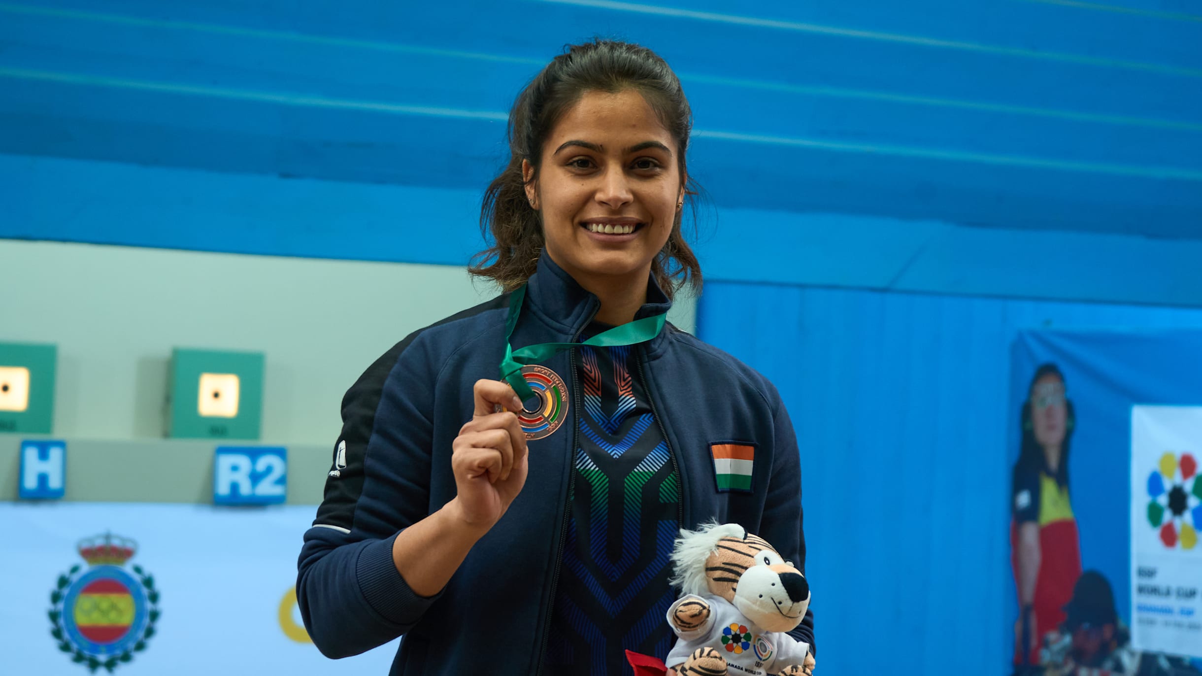 ISSF World Cup 2024 Granada Manu Bhaker wins bronze medal in 10m