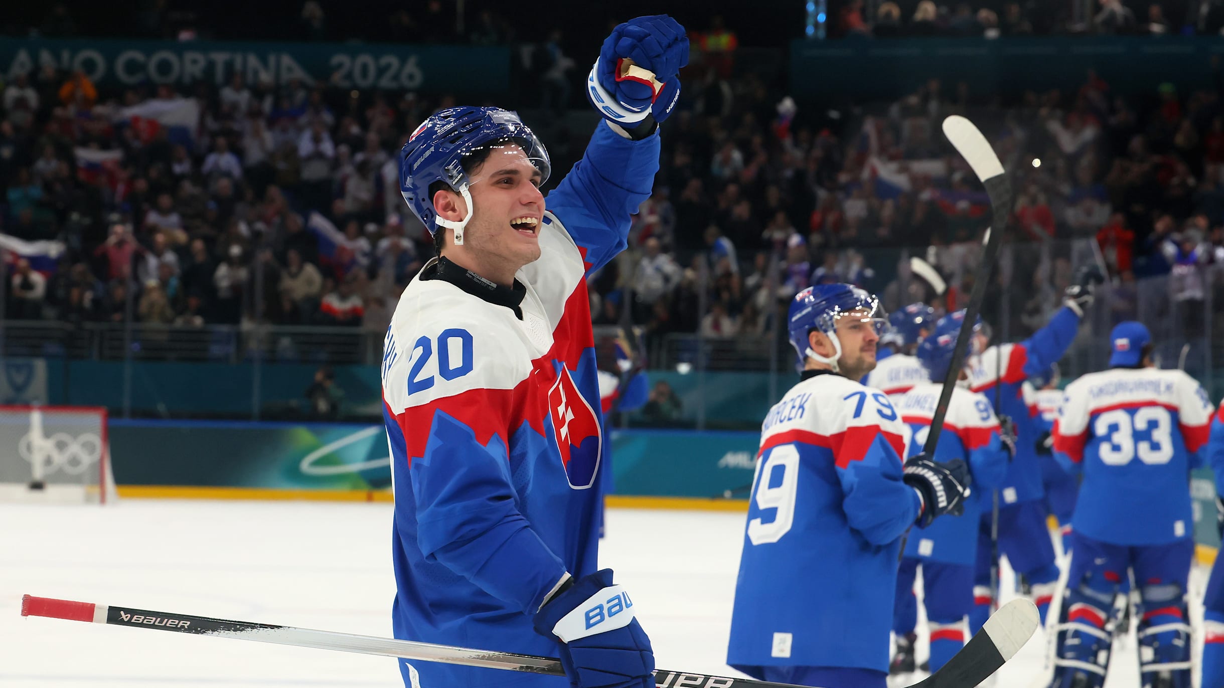 2026 Winter Olympics: Slafkovský's Slovakia, Sweden shine on men's ice  hockey Day 1