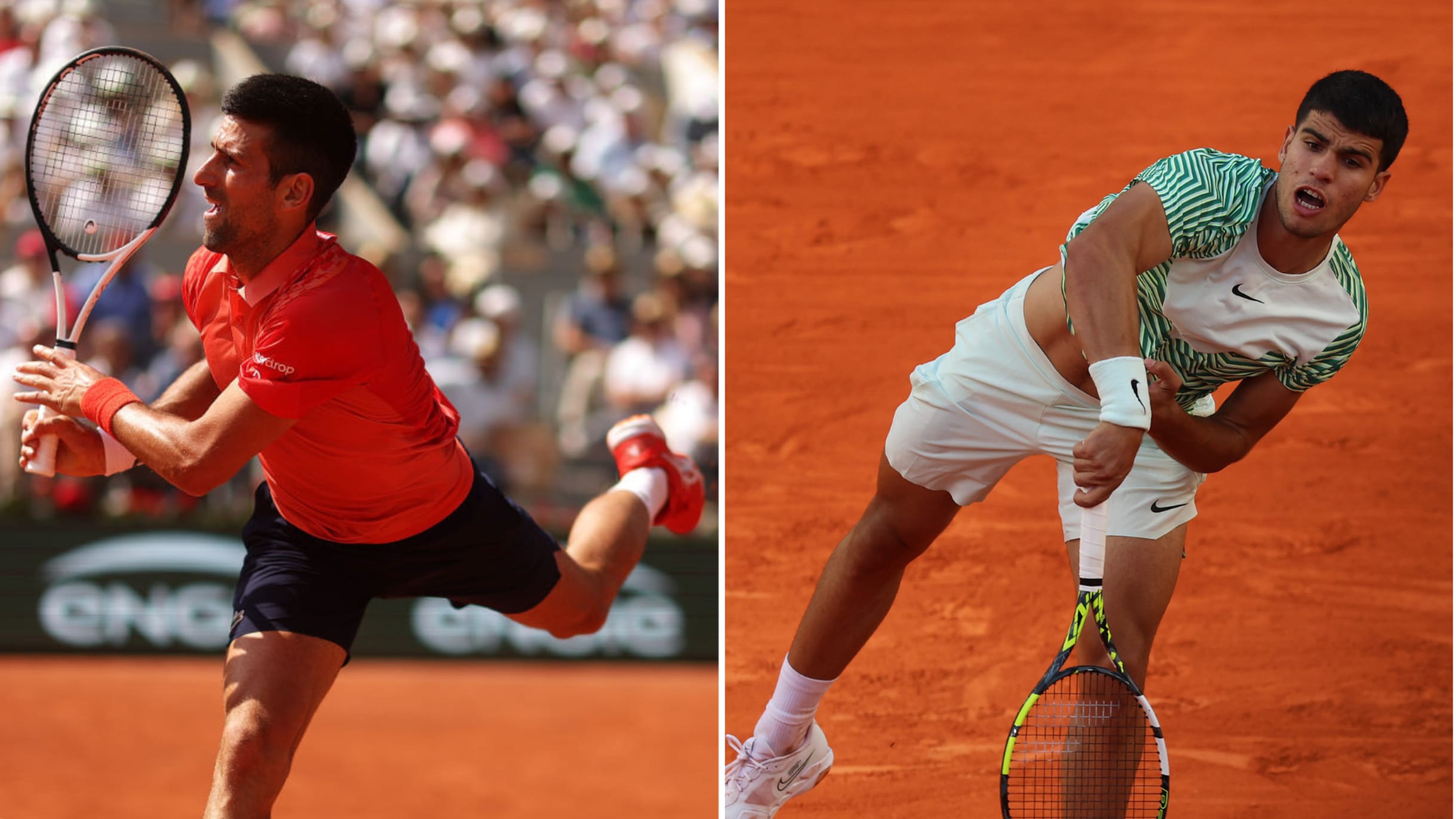 AO VIVO] Acompanhe Alcaraz x Djokovic na semifinal de Roland Garros em  tempo real