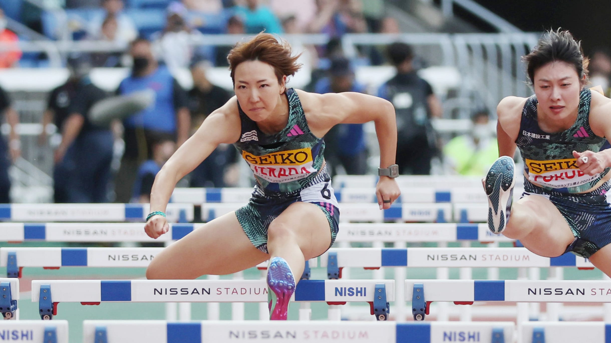 中学生女子　ハードル　5台 関東学生新人2024 女子7種100mハードル - YouTube