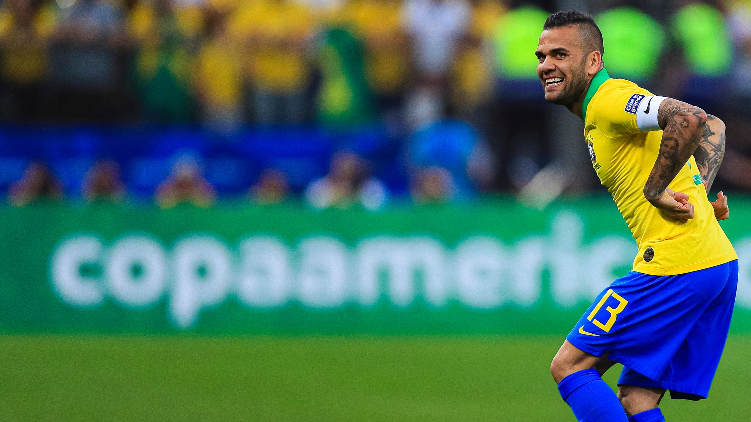 Yokohama, Japan. 22nd July 2021. T'QUIO, TO - 22.07.2021: OLYMPIC GAMES  TOKYO 2020 2021 TOKYO - Dani Alves do Brasil during the soccer game between  Brazil and Germany at the Tokyo 2020