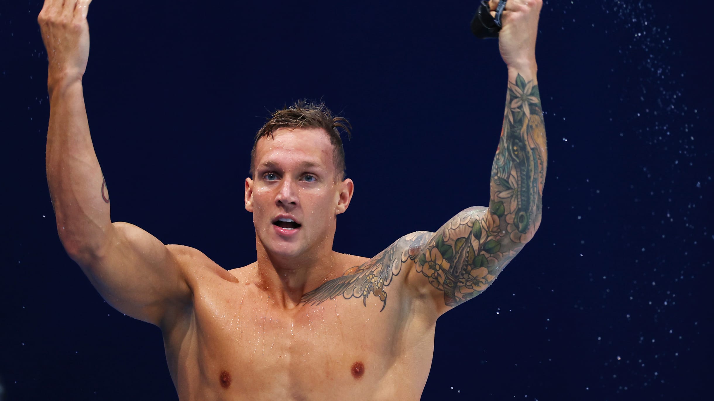 Caeleb Dressel smashes Olympic record to win 50m freestyle