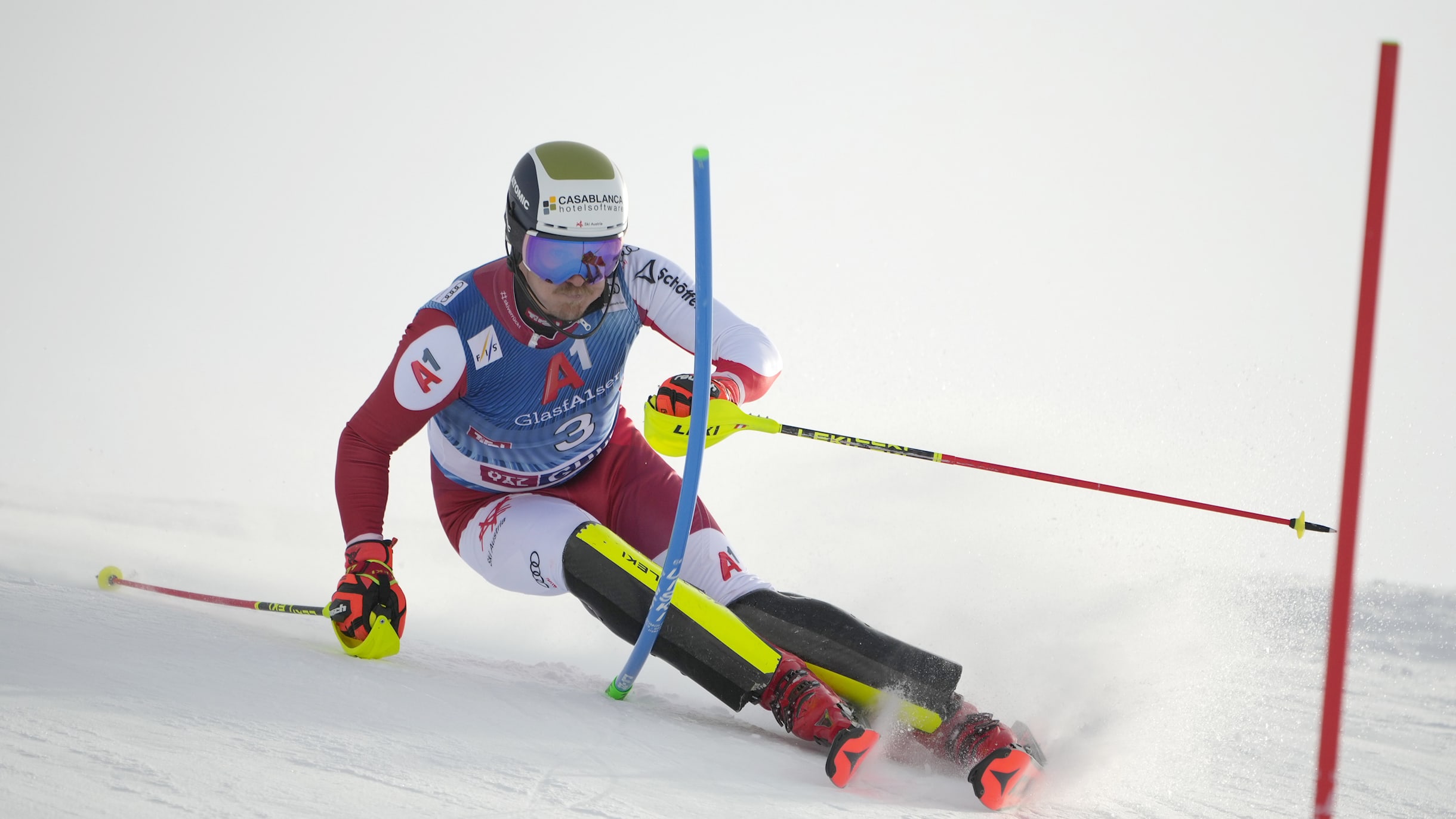 Alpine Skiing World Cup 2023 2024 Manuel Feller wins first slalom event of the season in Gurgl