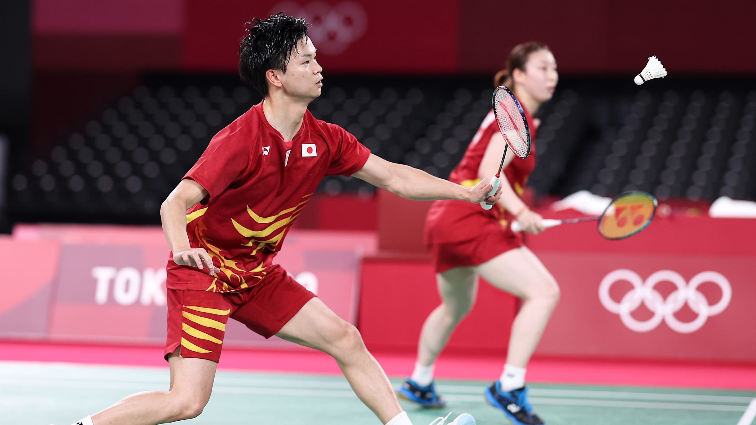 Japan's WATANABE Yuta and HIGASHINO Arisa win badminton mixed