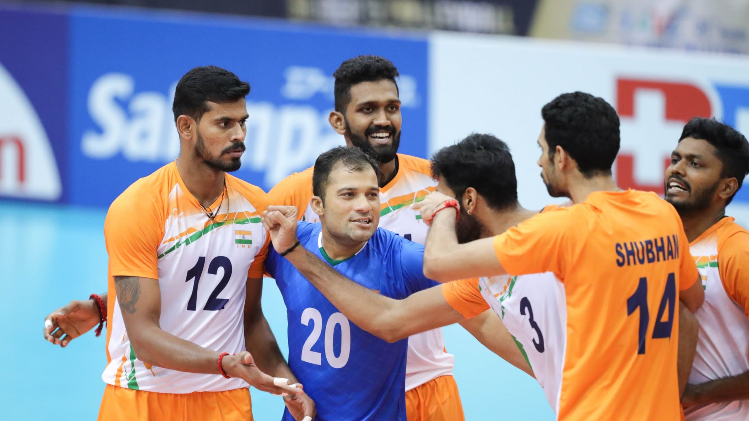 Indian players clearance of volleyball