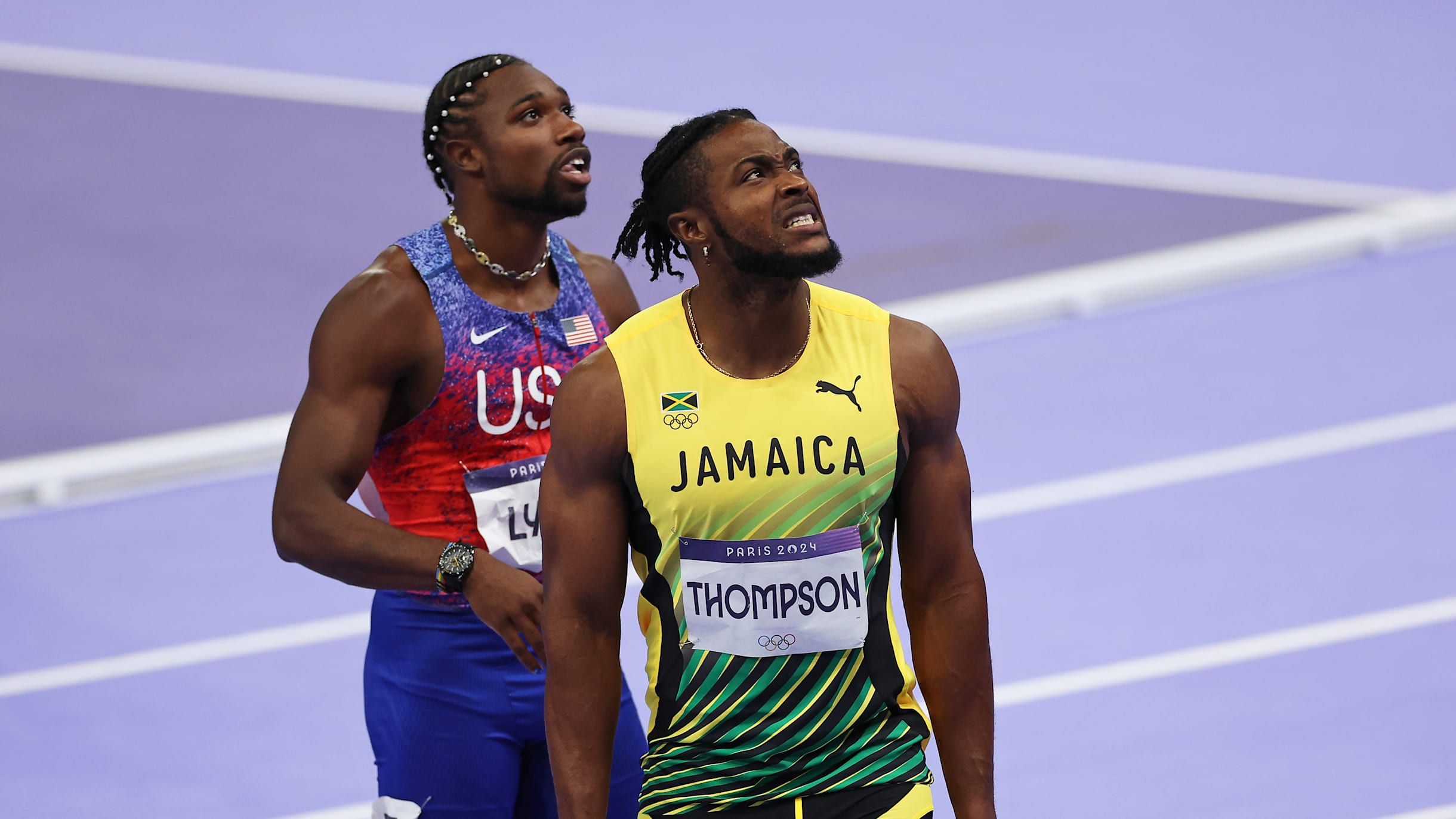 Kishane Thompson on Olympic men's 100m silver by a sliver