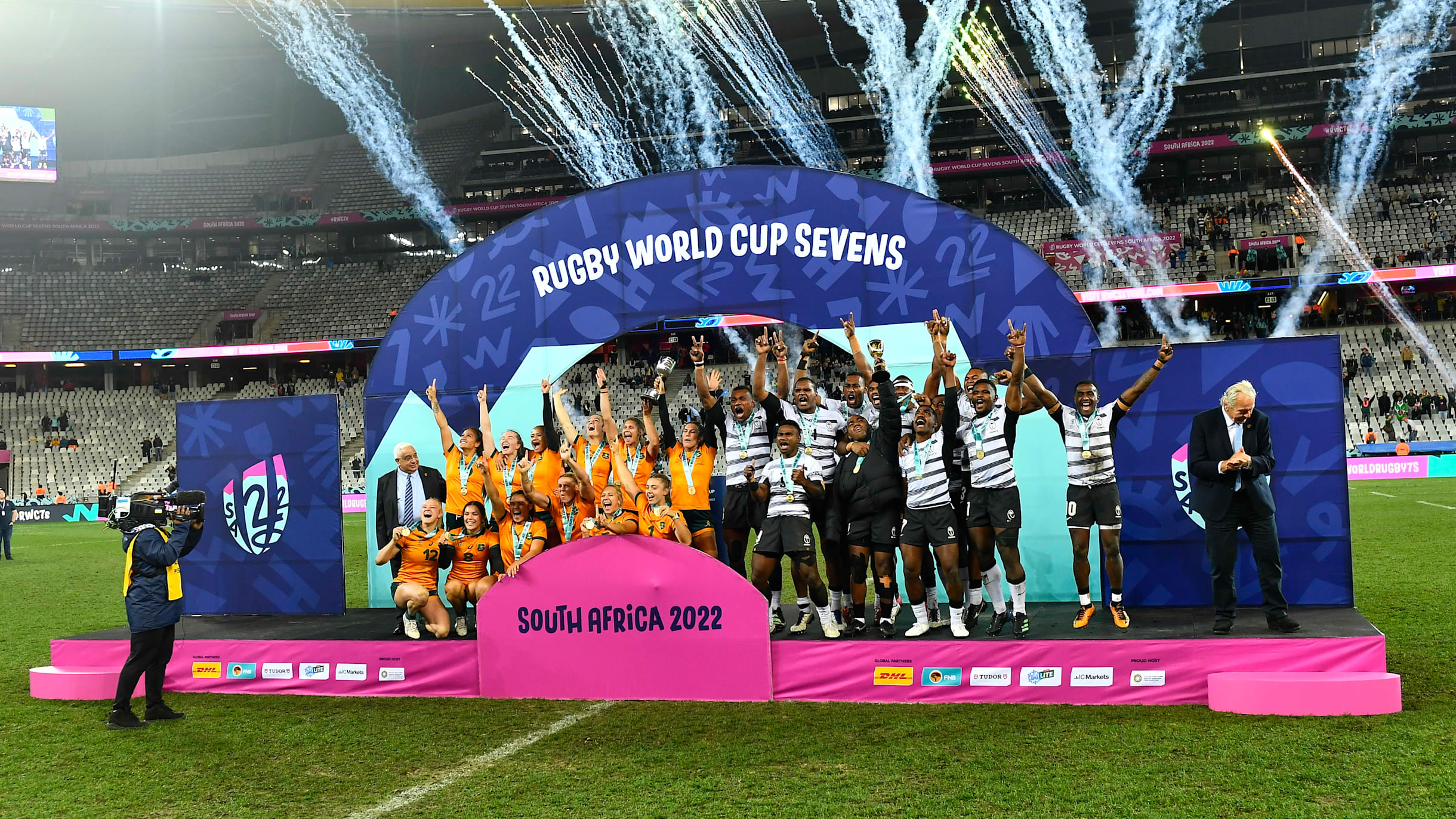 Fiji wins mens title at South Africa 2022 Rugby World Cup Sevens while Australia claim womens crown