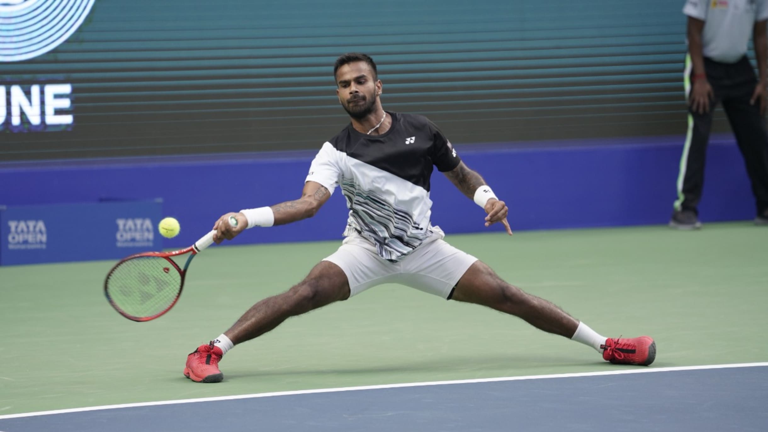 Maharashtra Open 2023 tennis Sumit Nagal out, Manas Dhamne impresses