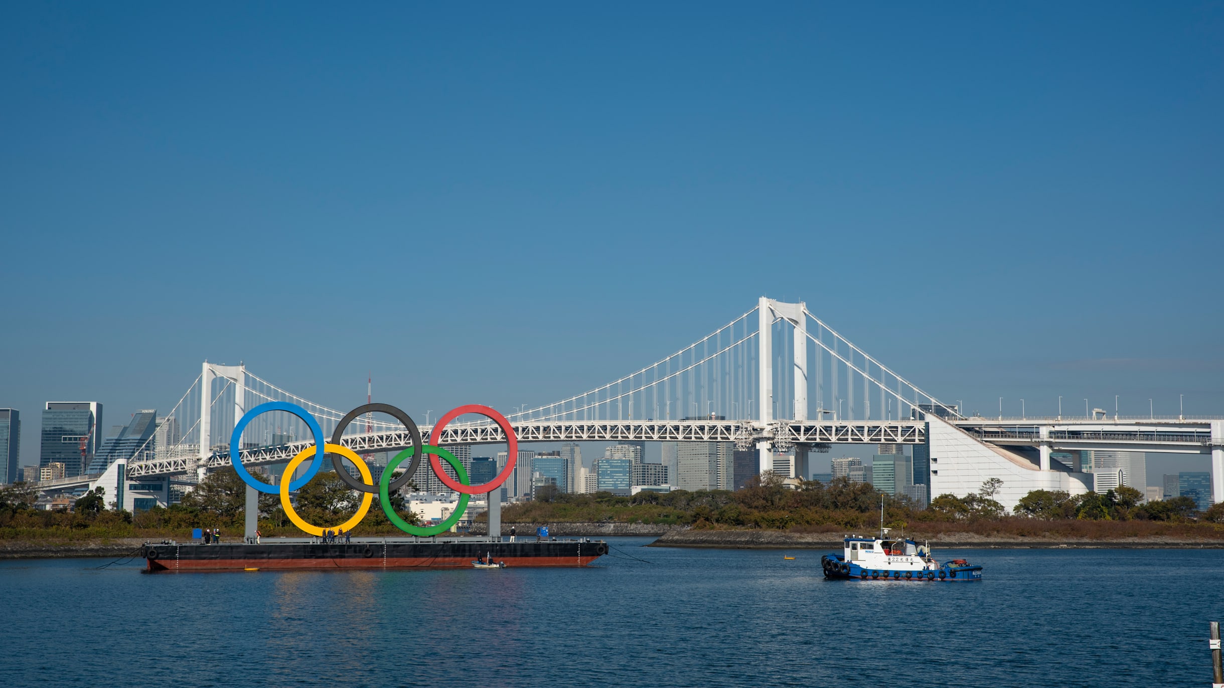 Olympic symbol installed at Odaiba Marine Park - The Japan Times