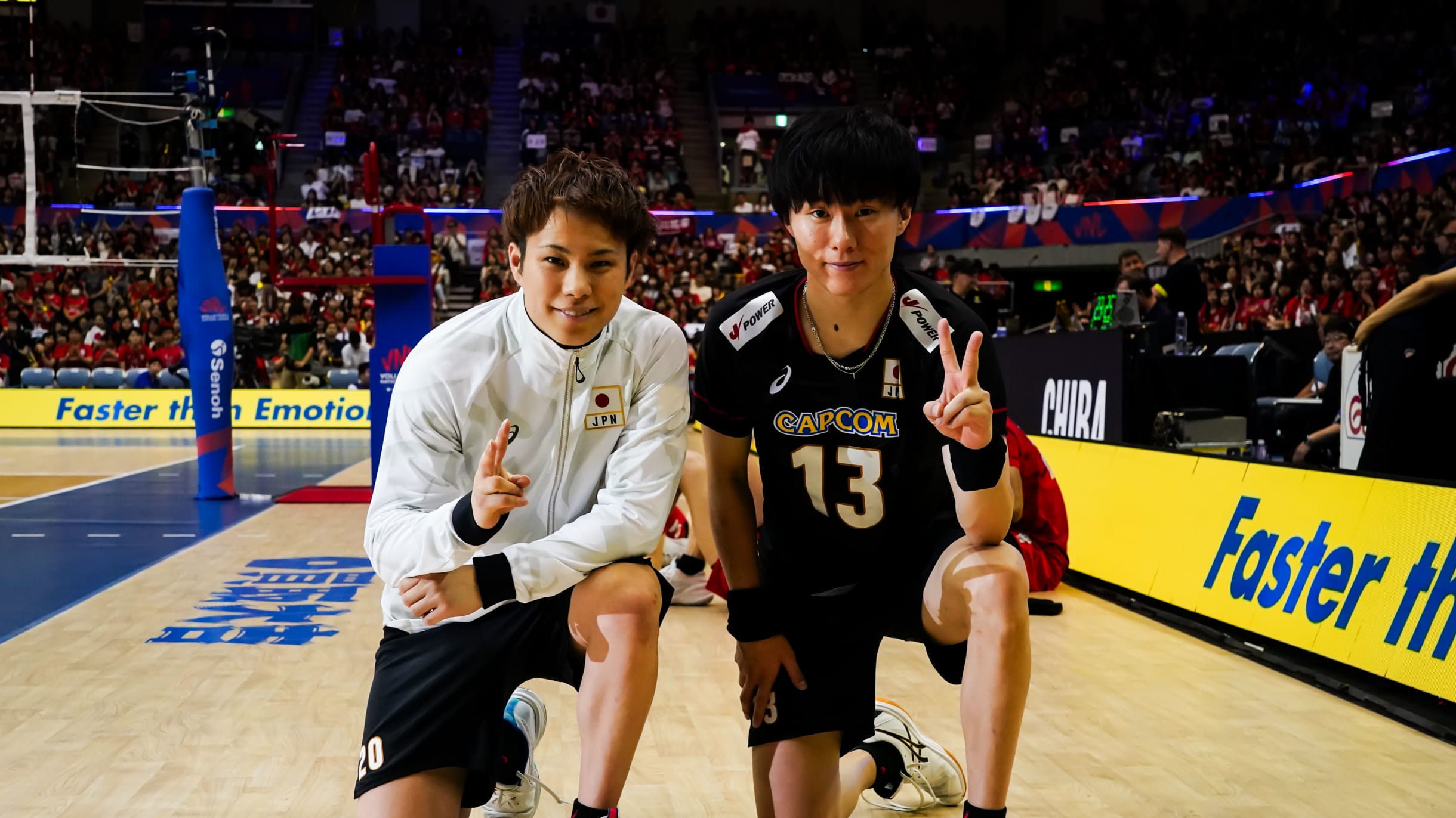 VNL決勝ラウンド初戦ポーランド戦 小川智大と山本智大、リベロの