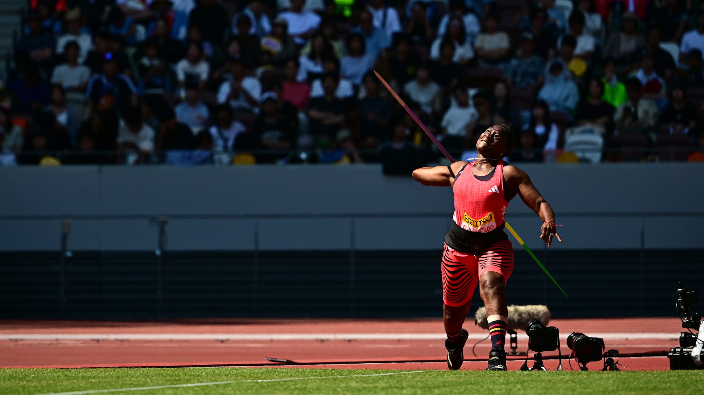 Atletismo · Segundo lanzamiento de jabalina más largo de la