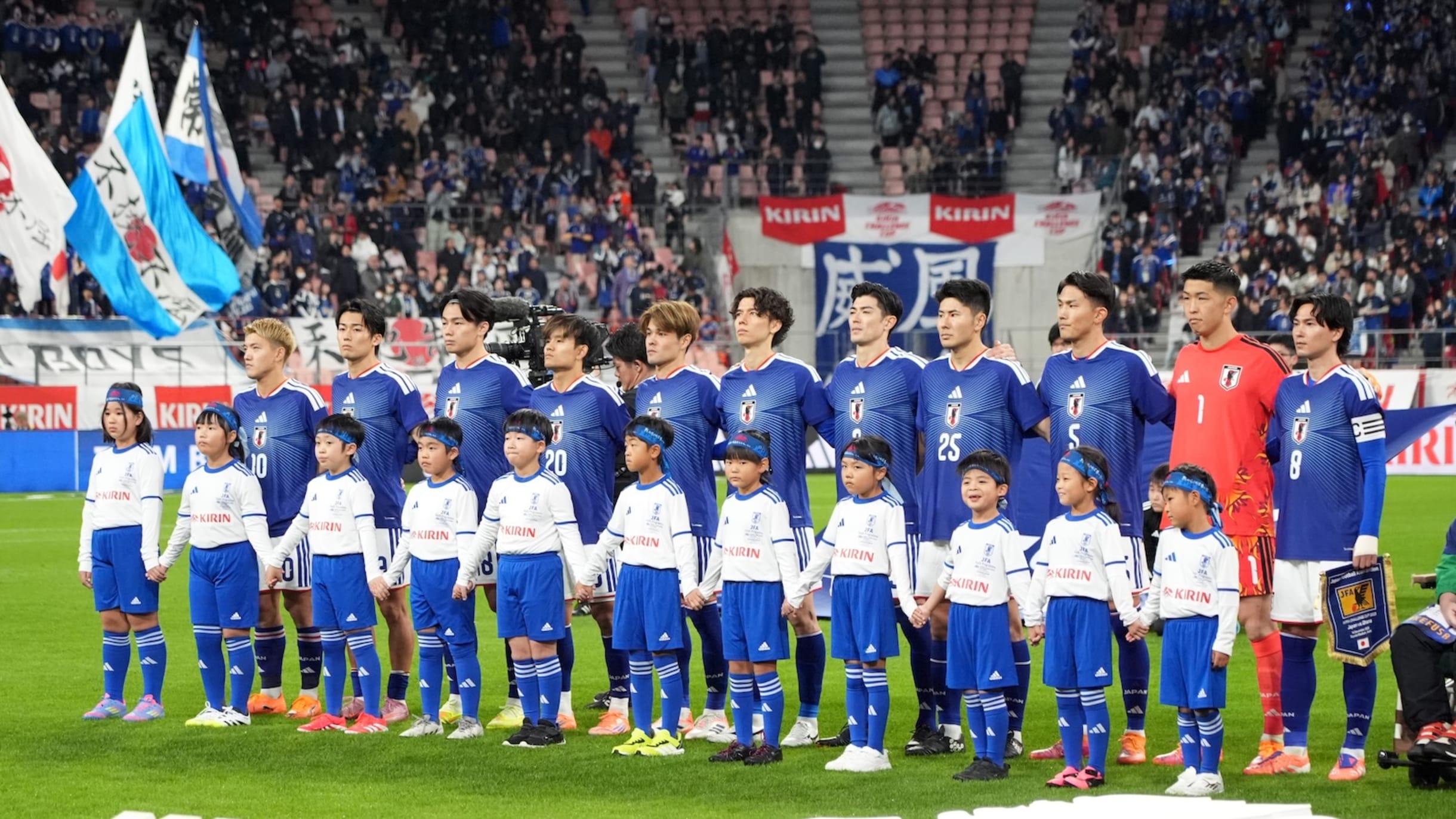 遠藤航、久保建英、長友佑都らワールドカップに向けた日本代表26人が