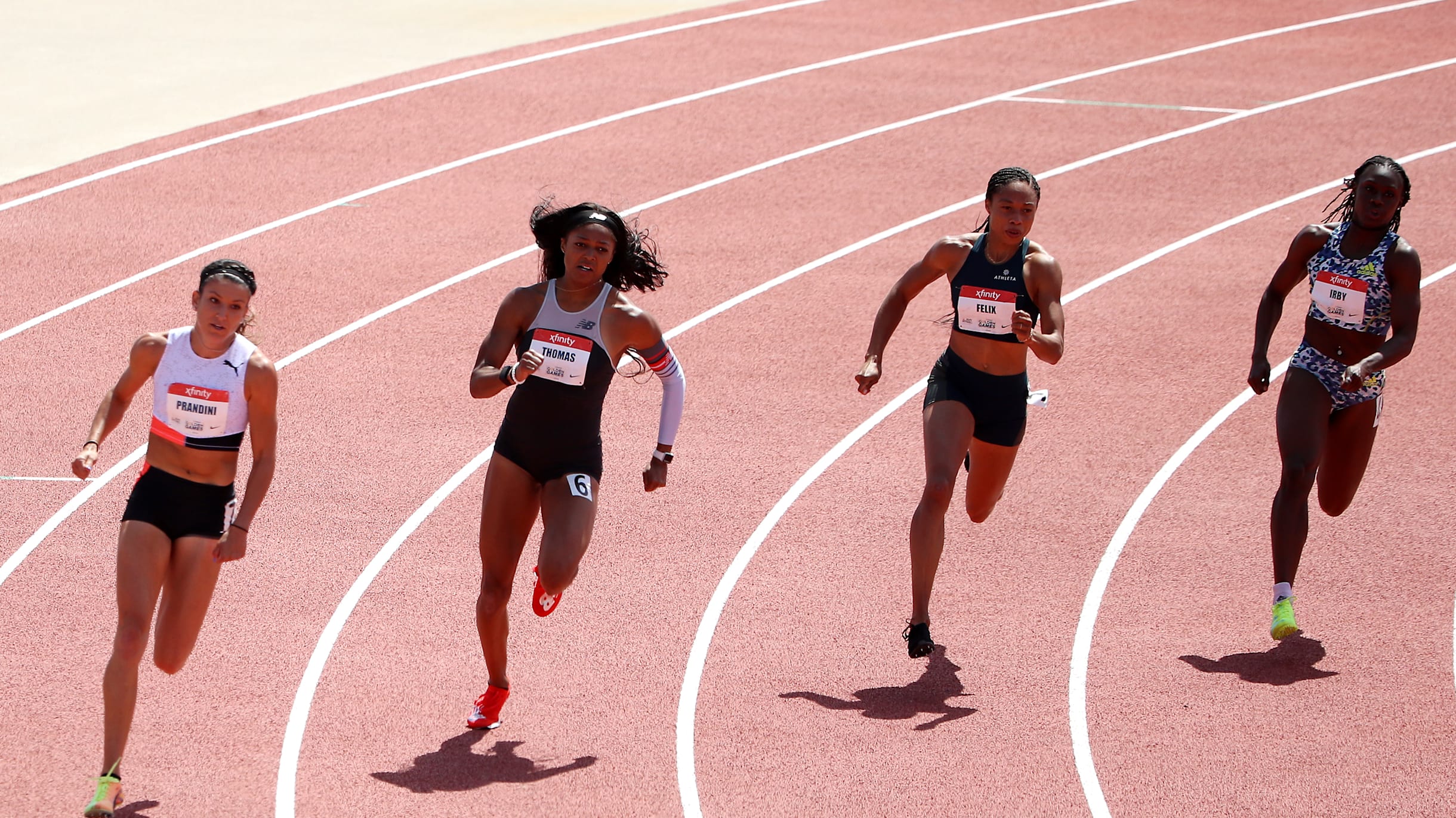 DK Metcalf finishes last in 100m race, but with respectable time - NBC  Sports