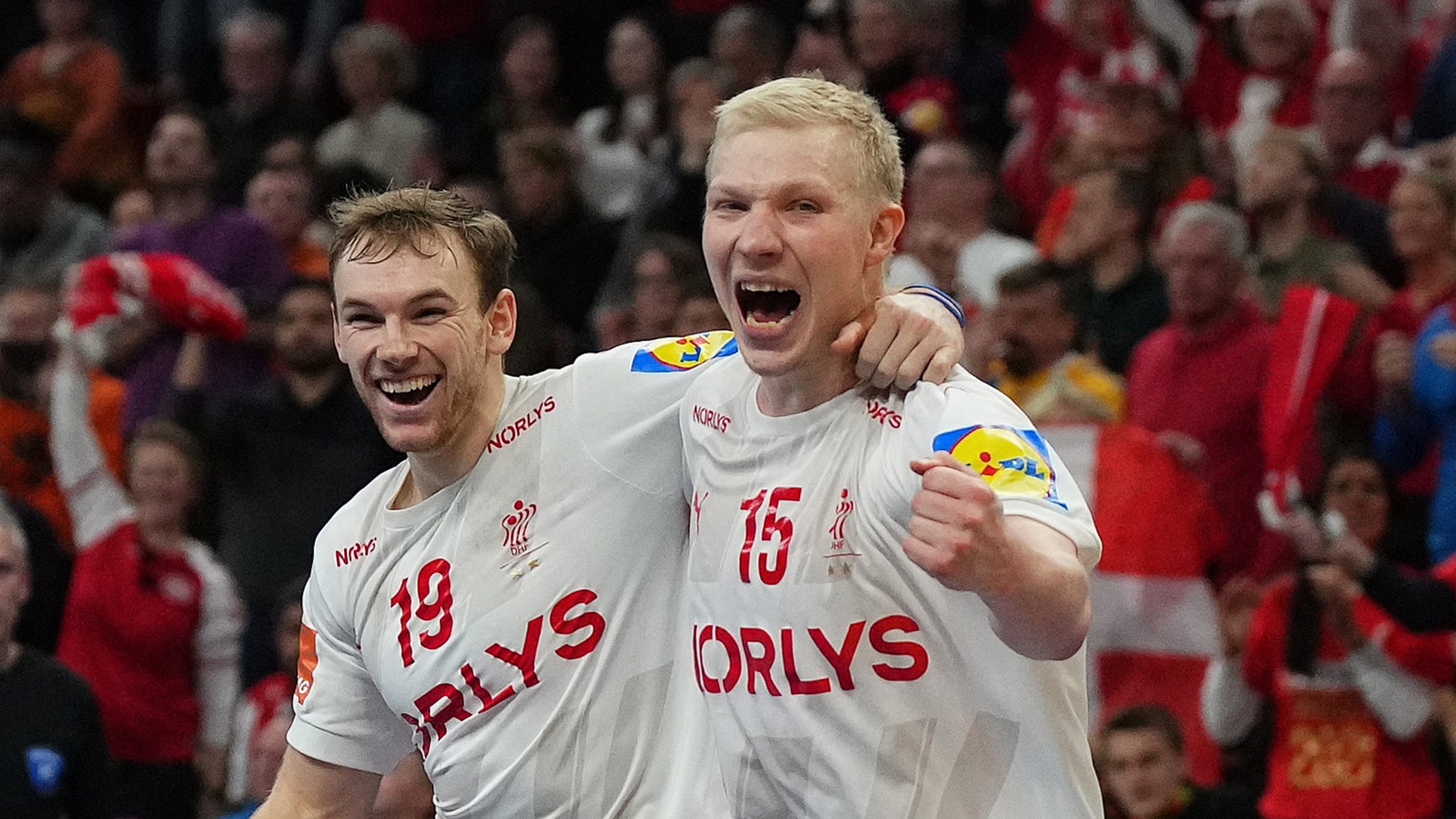 during the IHF Men's World Championship 2023, Final Handball match between  France and Denmark on January 29, 2023 at Tele2 Arena in Stockholm, Sweden  - Photo Laurent Lairys / DPPI Stock Photo - Alamy