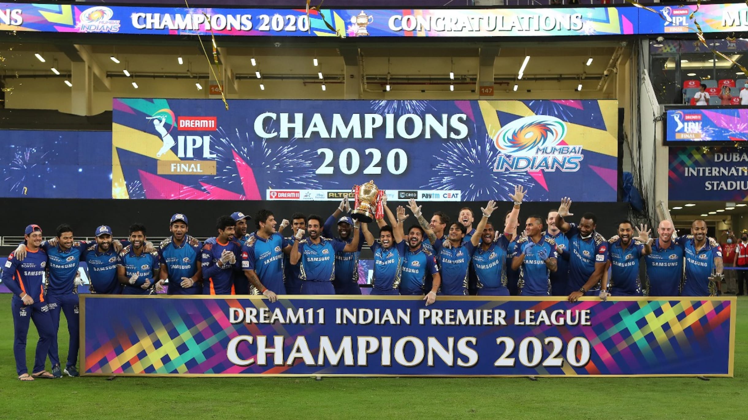 Mumbai Indians secure fifth entry in IPL winners list with 2020 title