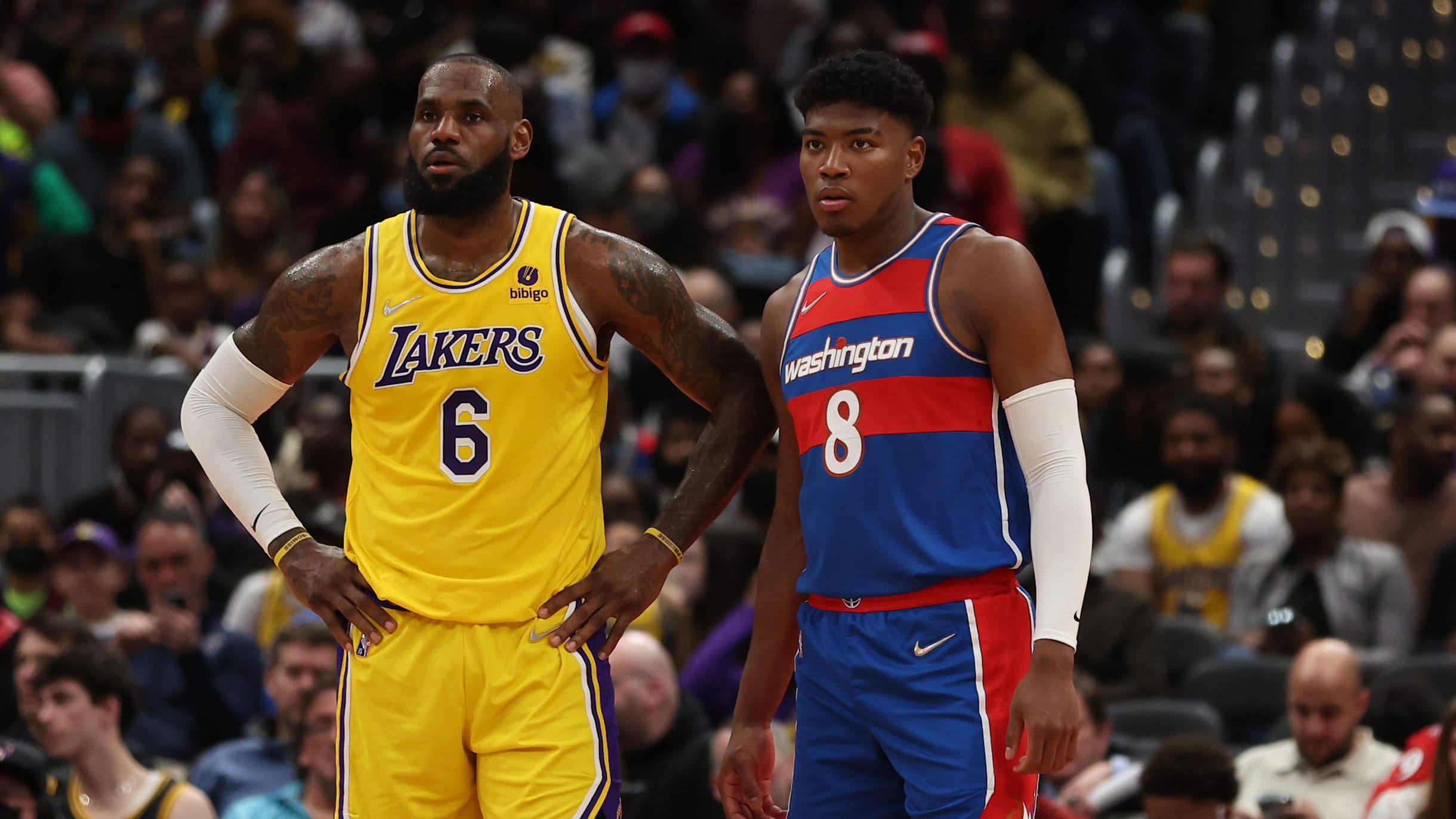 激レア NBA レイカーズ Lakers 八村塁 バスケ USA製 L-