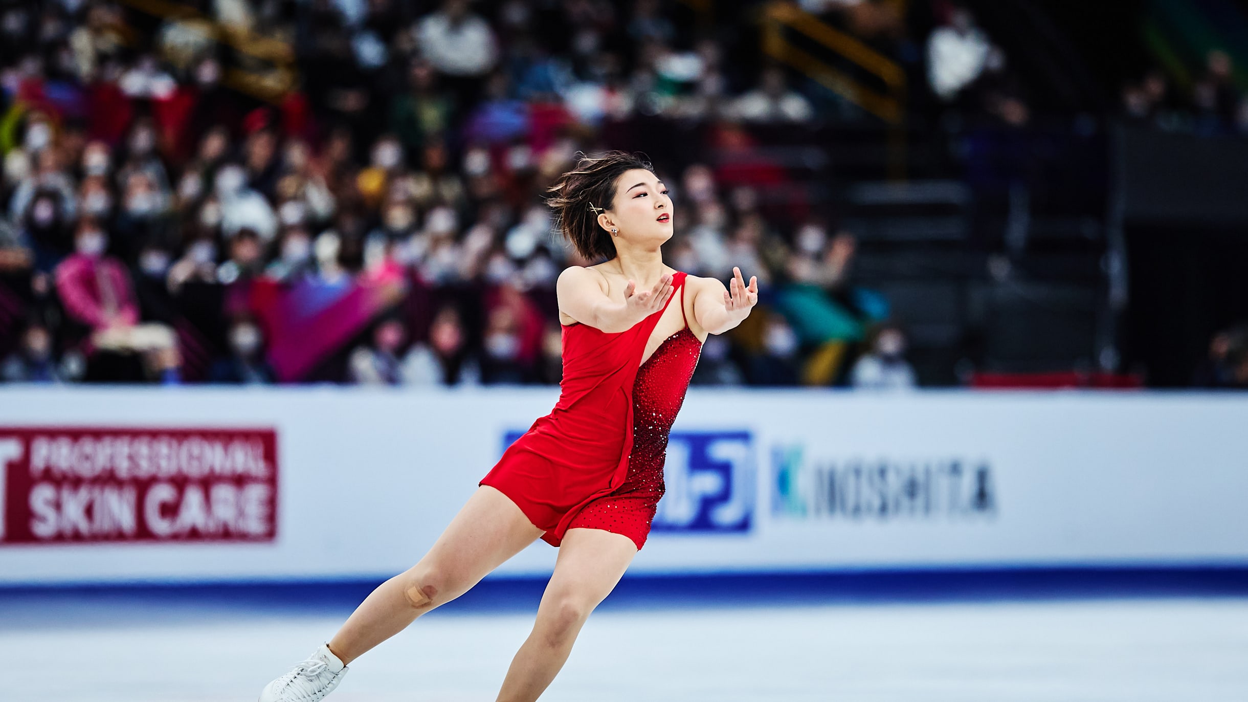 Japan's Sakamoto three-peats as women's figure skating world