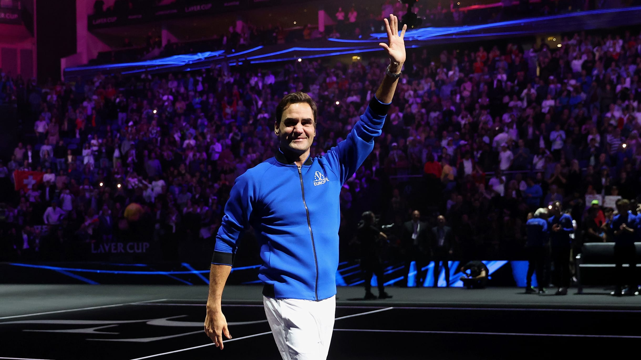 ロンドン会場限定　ロジャー・フェデラー引退記念T　2022レーバーカップ　XXL ロンドン会場限定 ロジャー・フェデラー引退記念T 2022レーバー