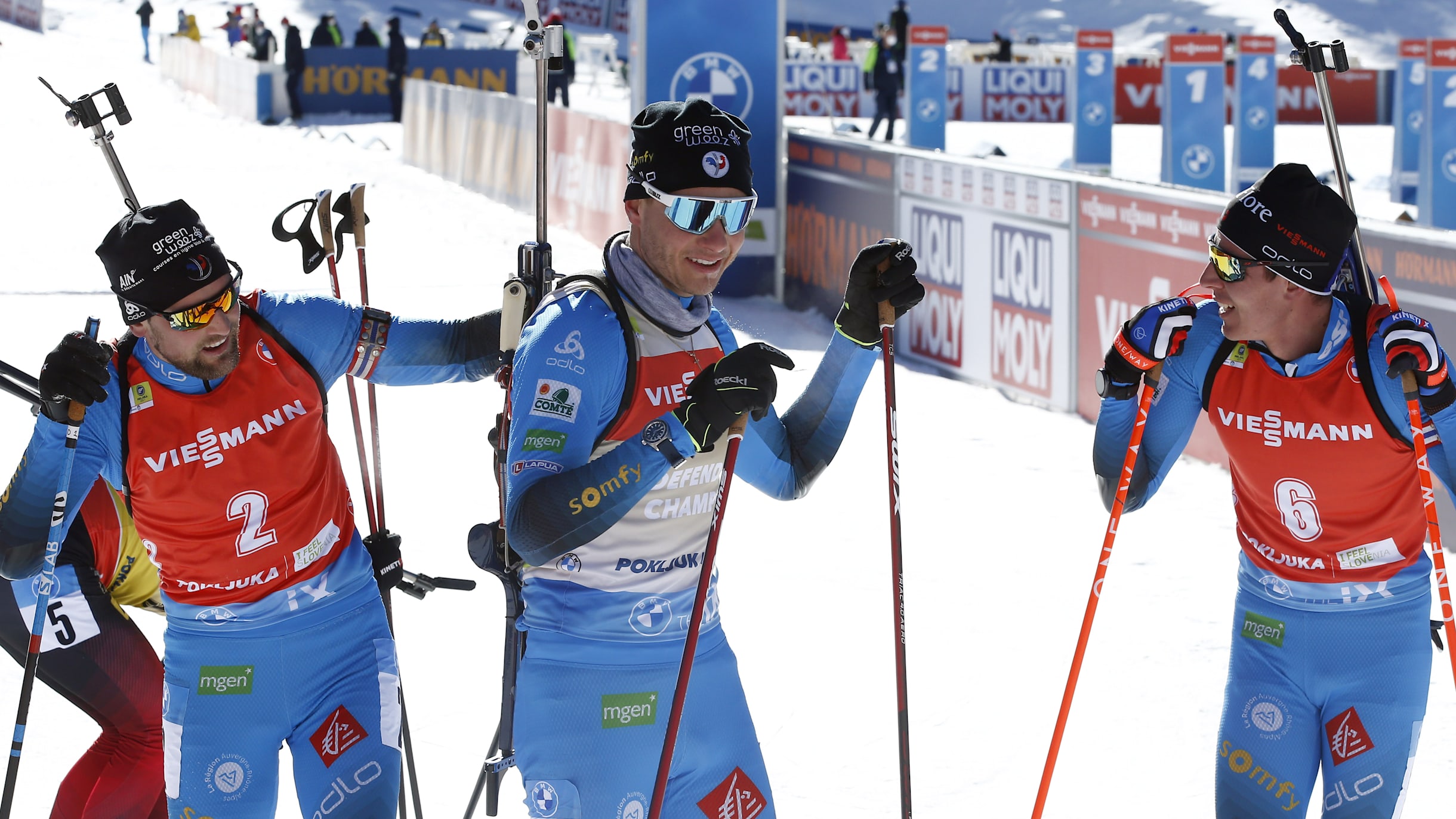 JO de Pékin : l'équipe de France de biathlon décroche l'argent en