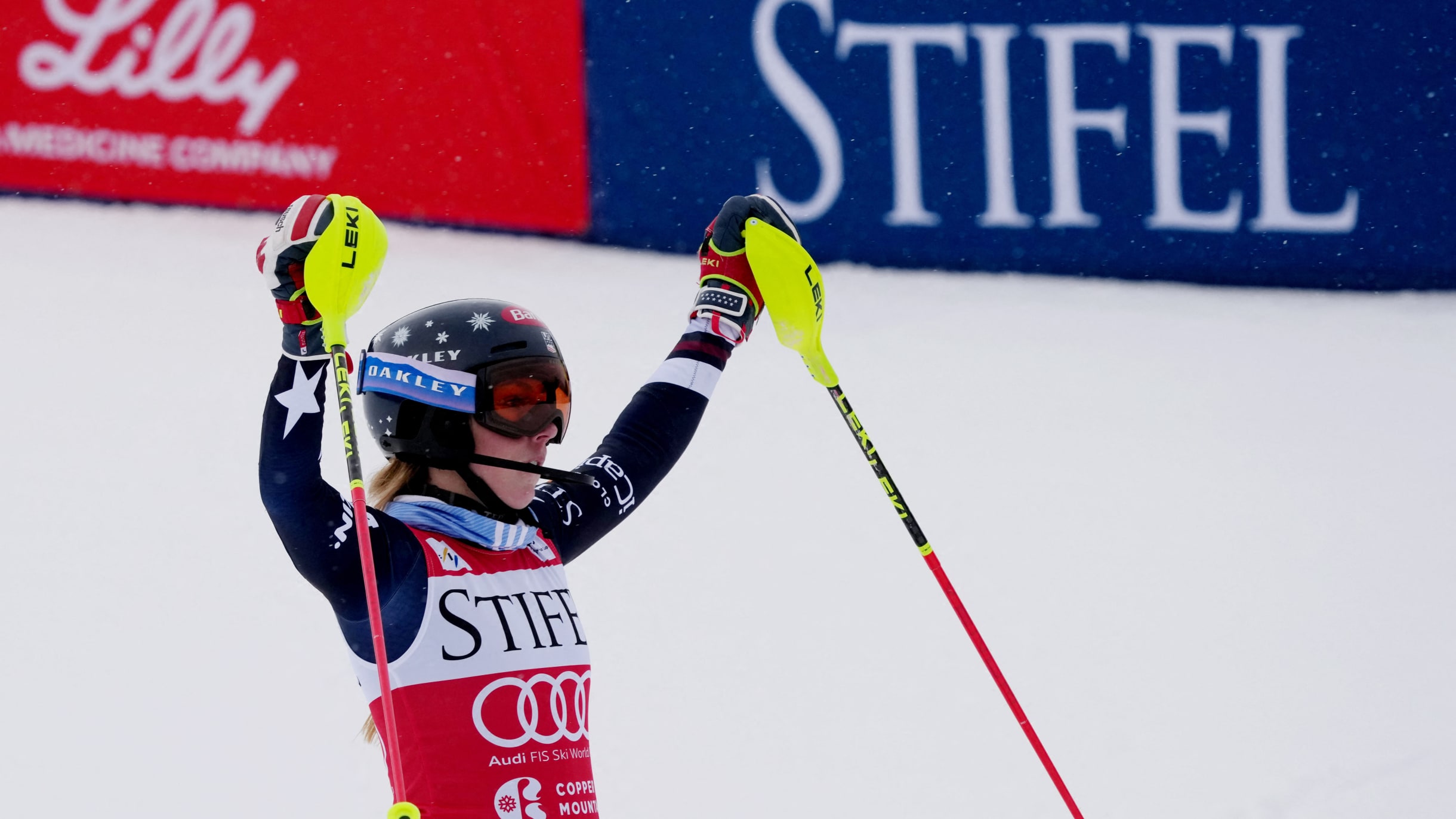 Mikaela Shiffrin claims 104th FIS Alpine Ski World Cup win with