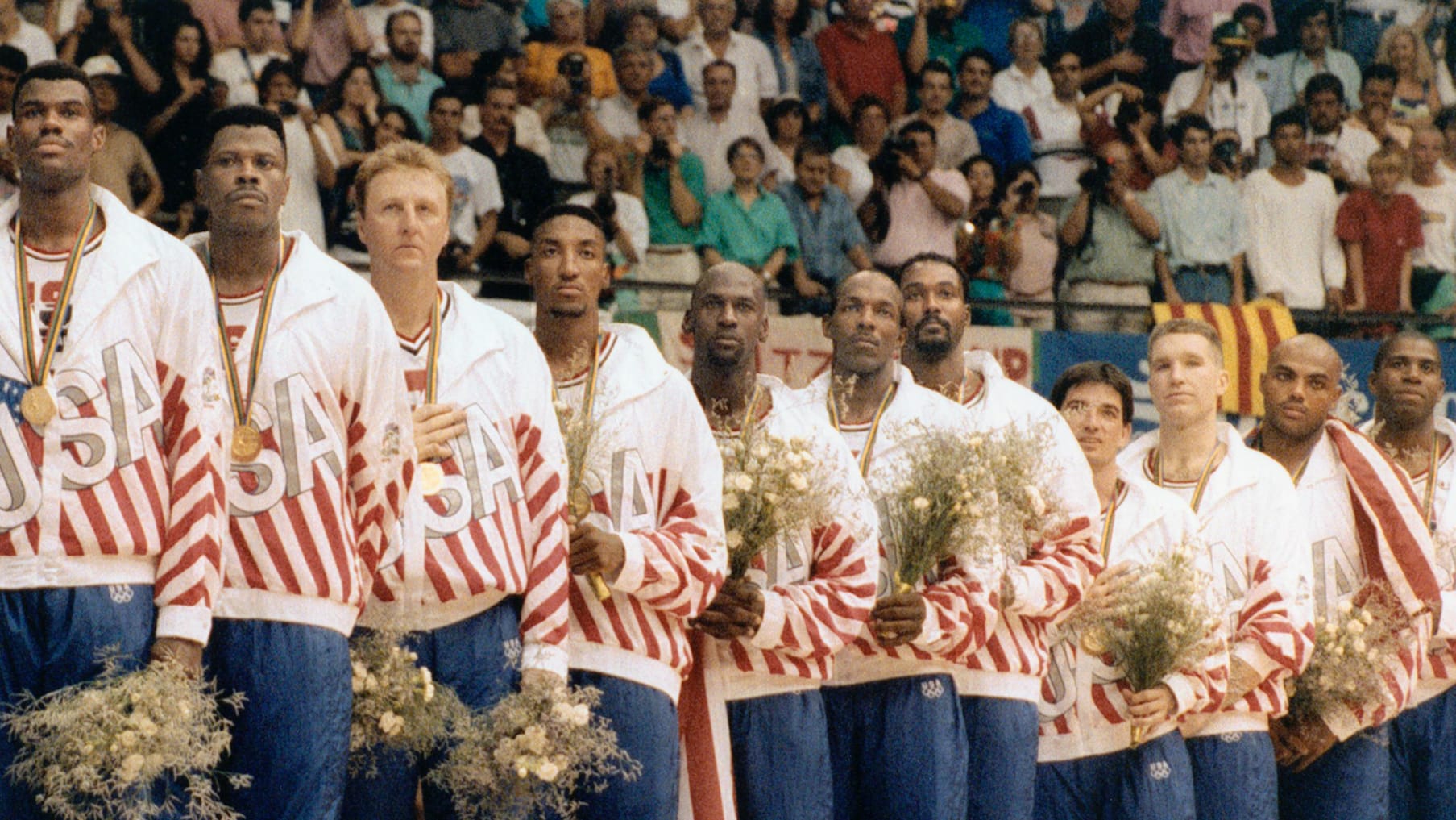 LARRY BIRD 1992 OLYMPICS GAME WORN USA BASKETBALL JERSEY