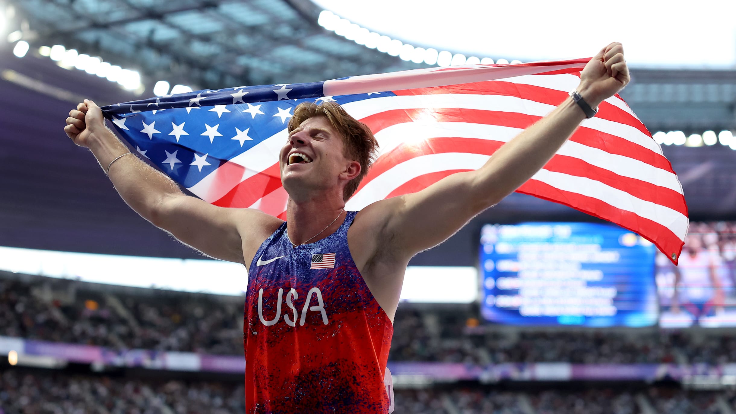 コレクション OLYMPIC PARALYMPIC Hunter Woodhall sprints to victory in men's 400m T62 to