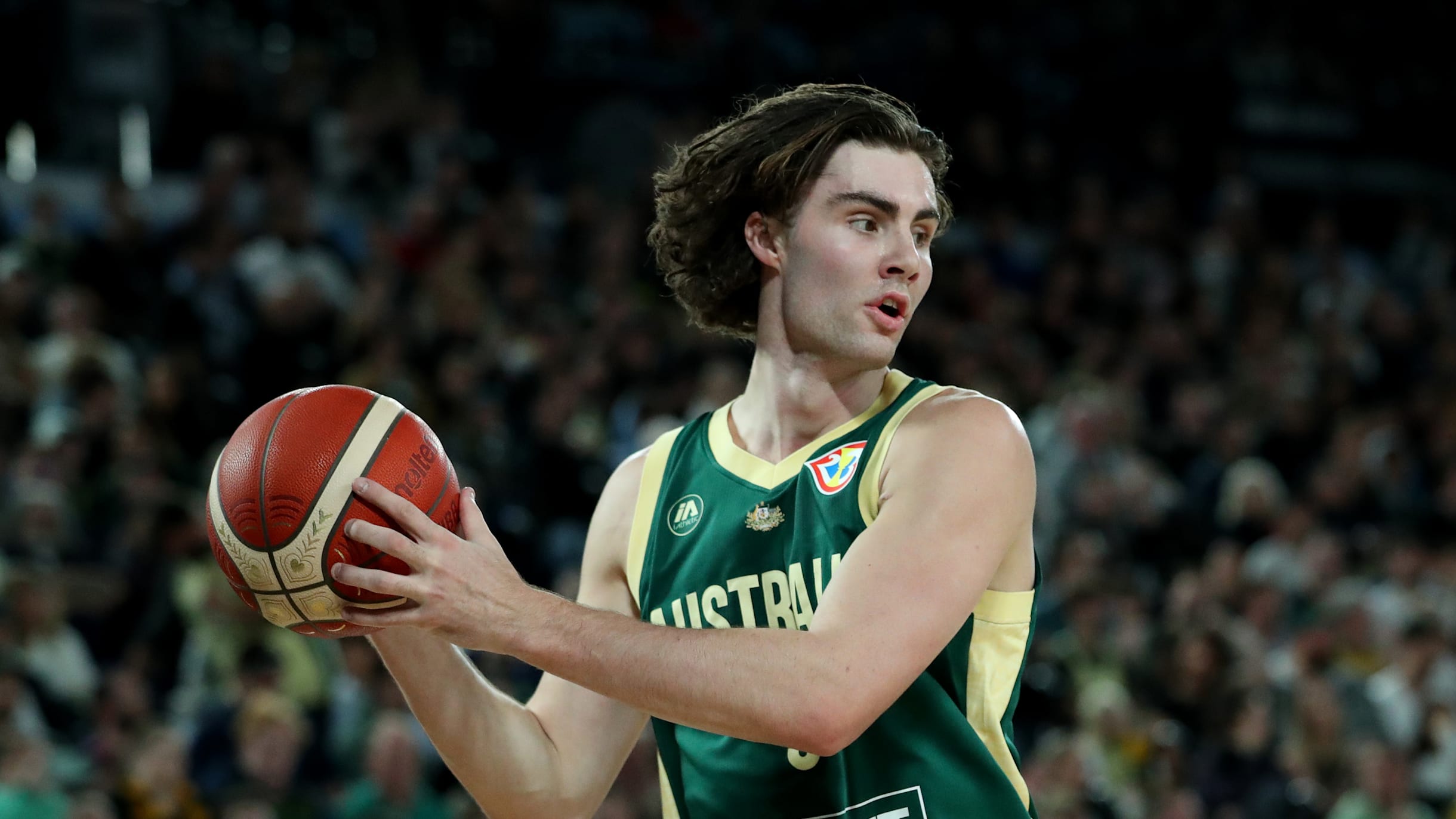 Josh Giddey Australian Boomers National Home Green Jersey