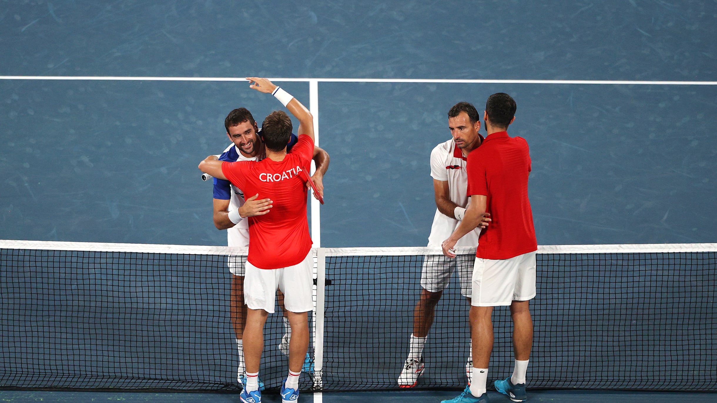 Double gold-silver for Croatia in mens doubles tennis; New Zealand edge Americans to bronze