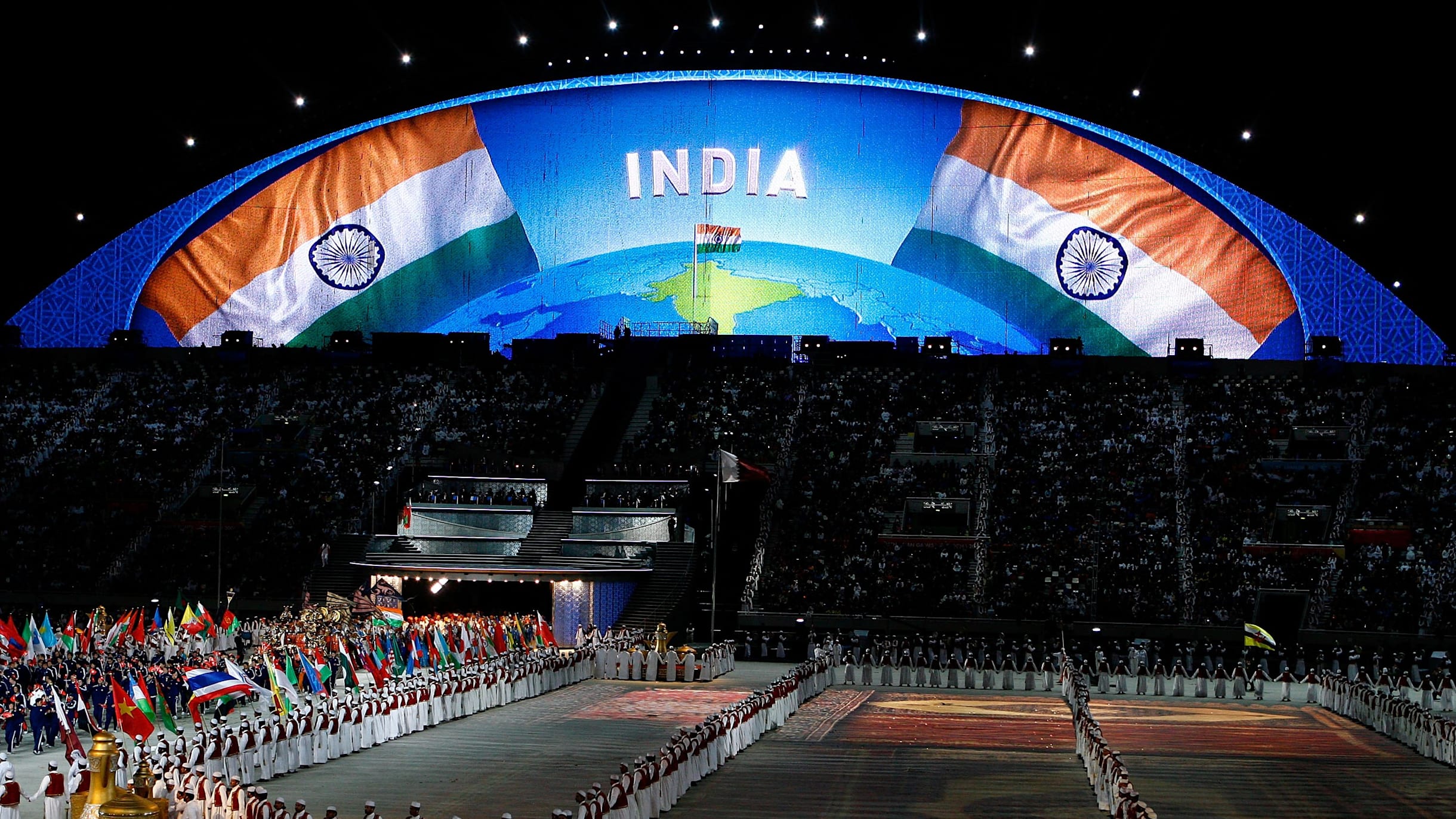 Asian games 2018 discount opening ceremony flag bearer