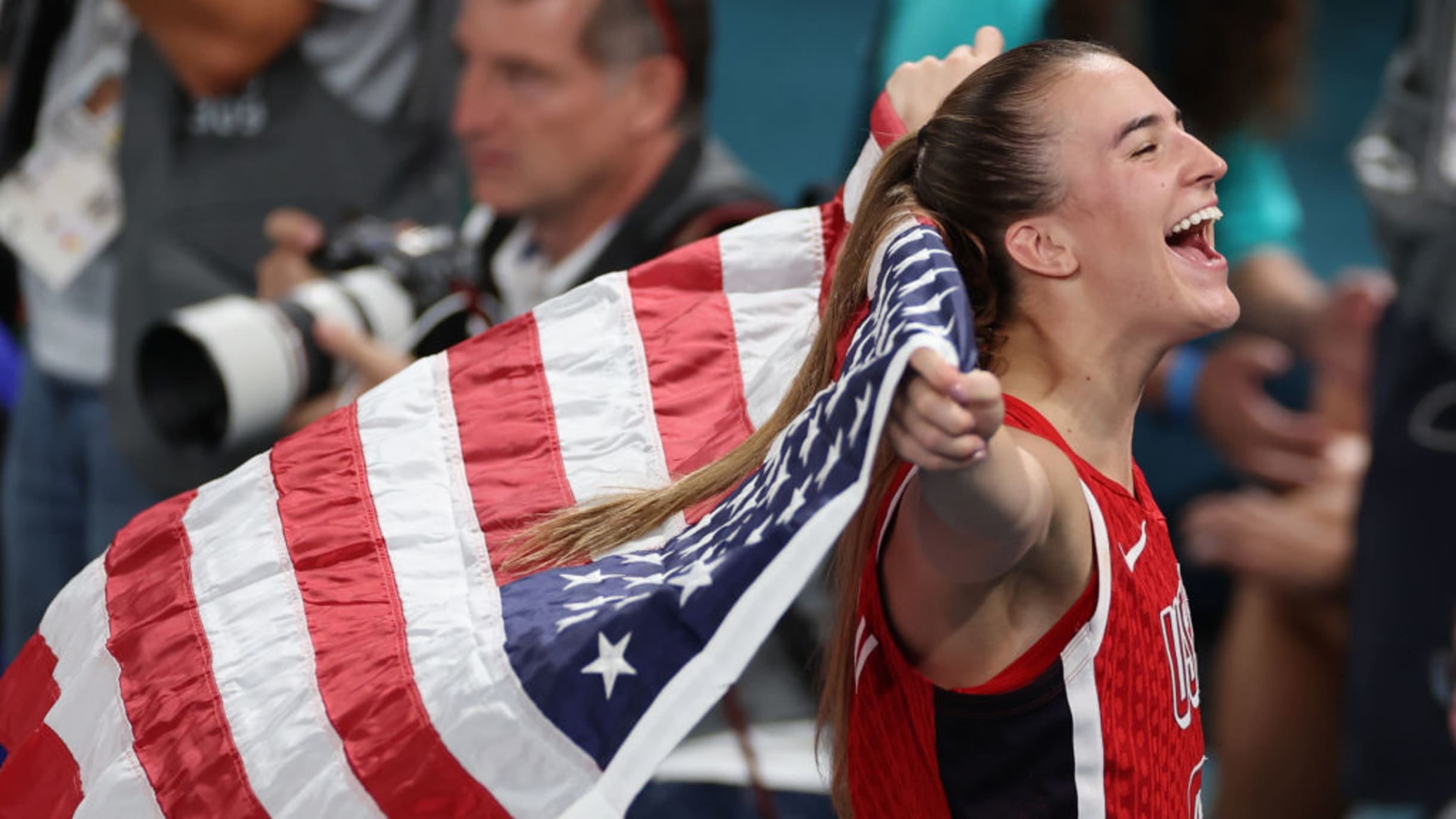 Paris 2024 women's basketball: Team USA rides its luck in roller-coaster  game to win eighth consecutive Olympic gold