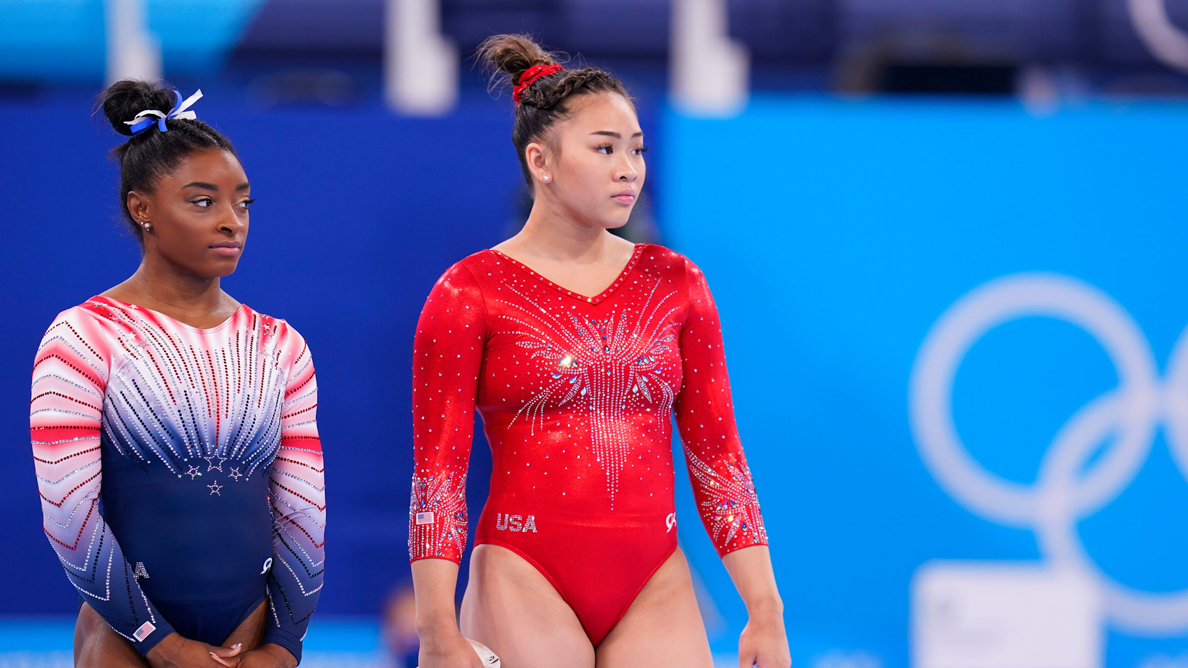 The U.S. women's gymnastics team's first 2016 Olympics leotard