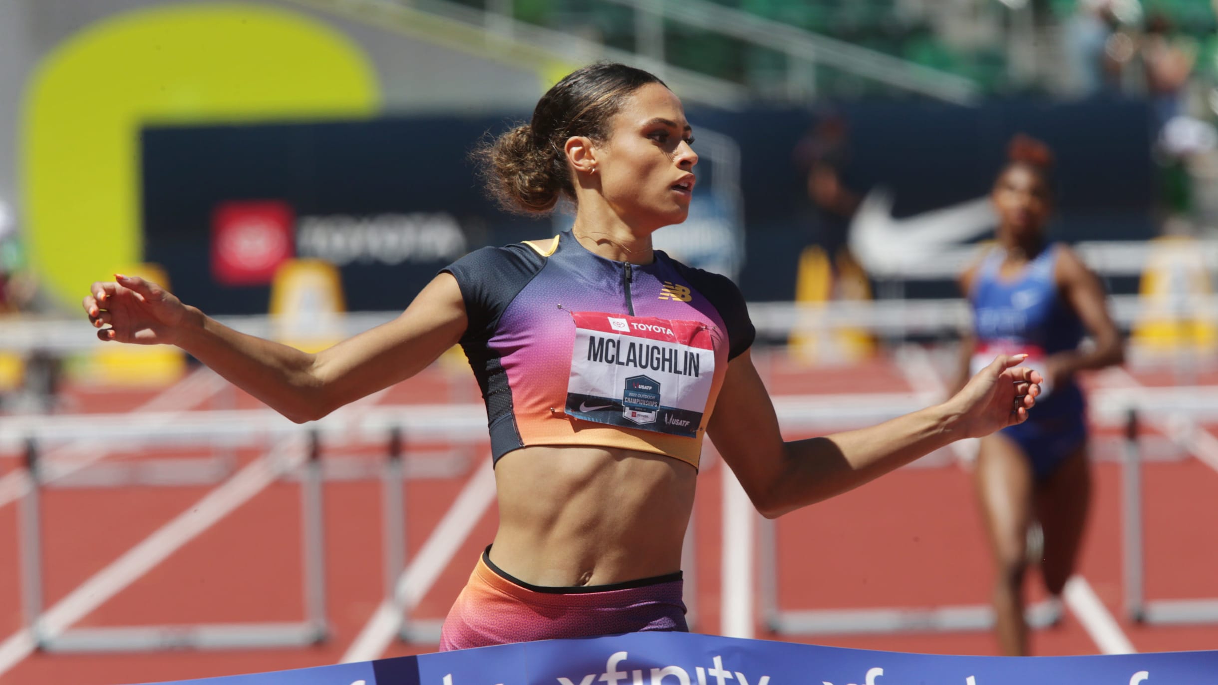 Sydney McLaughlin eclipses own 400m hurdles world record at USA Track and  Field Outdoor Championships
